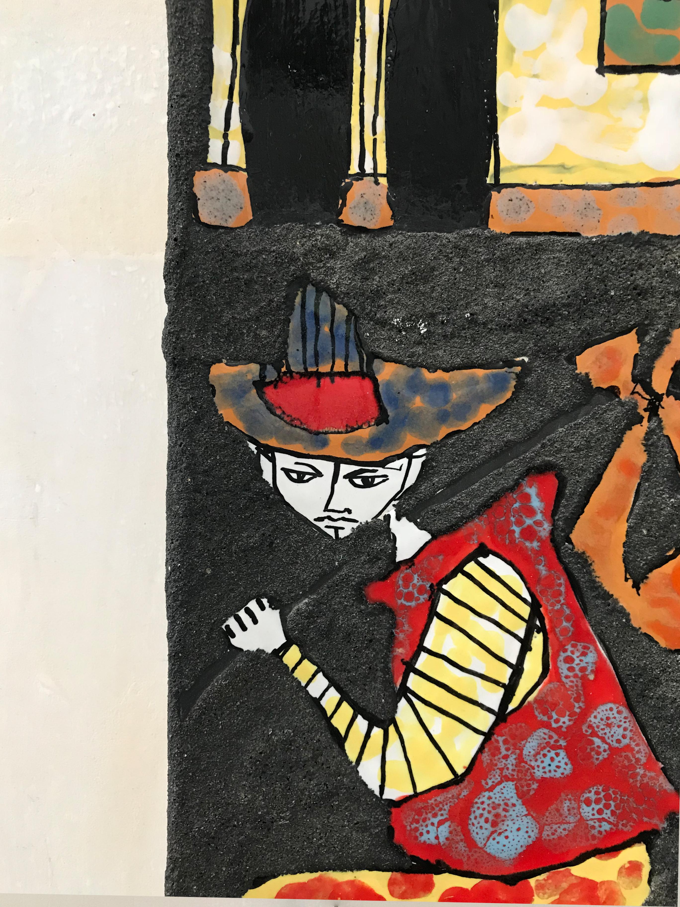 1950s Fernado Rava Italian Ceramic Plate for Ceramiche Artistiche ...