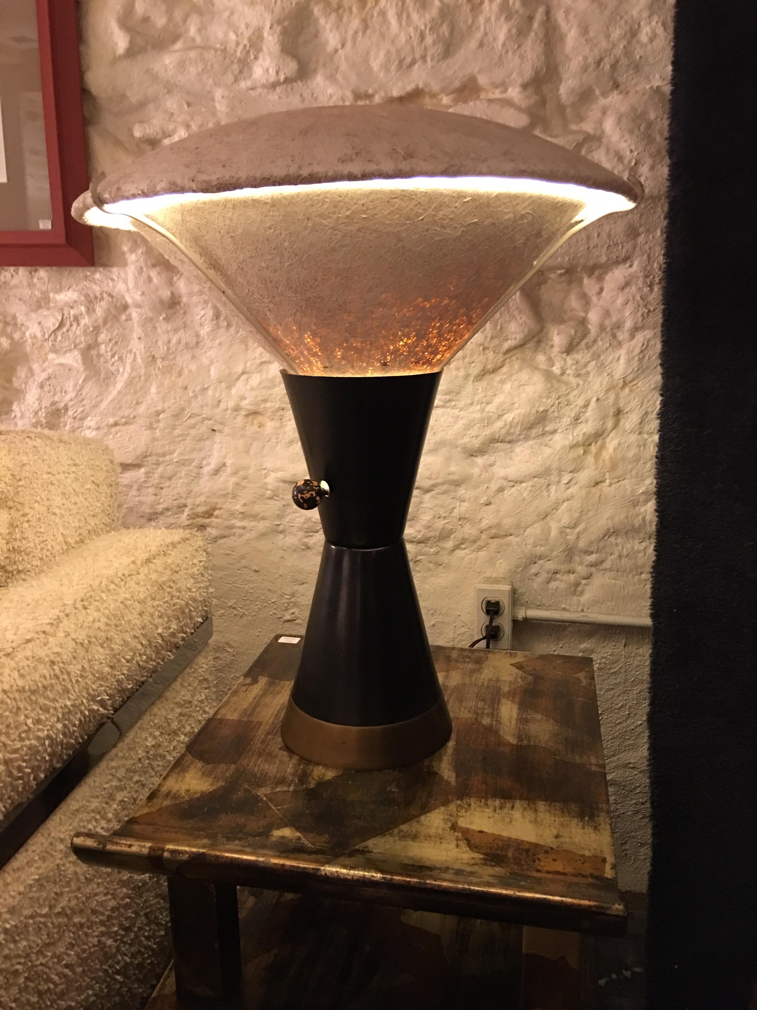 1950s Fiberglass Mood Lighting Table Lamp 4