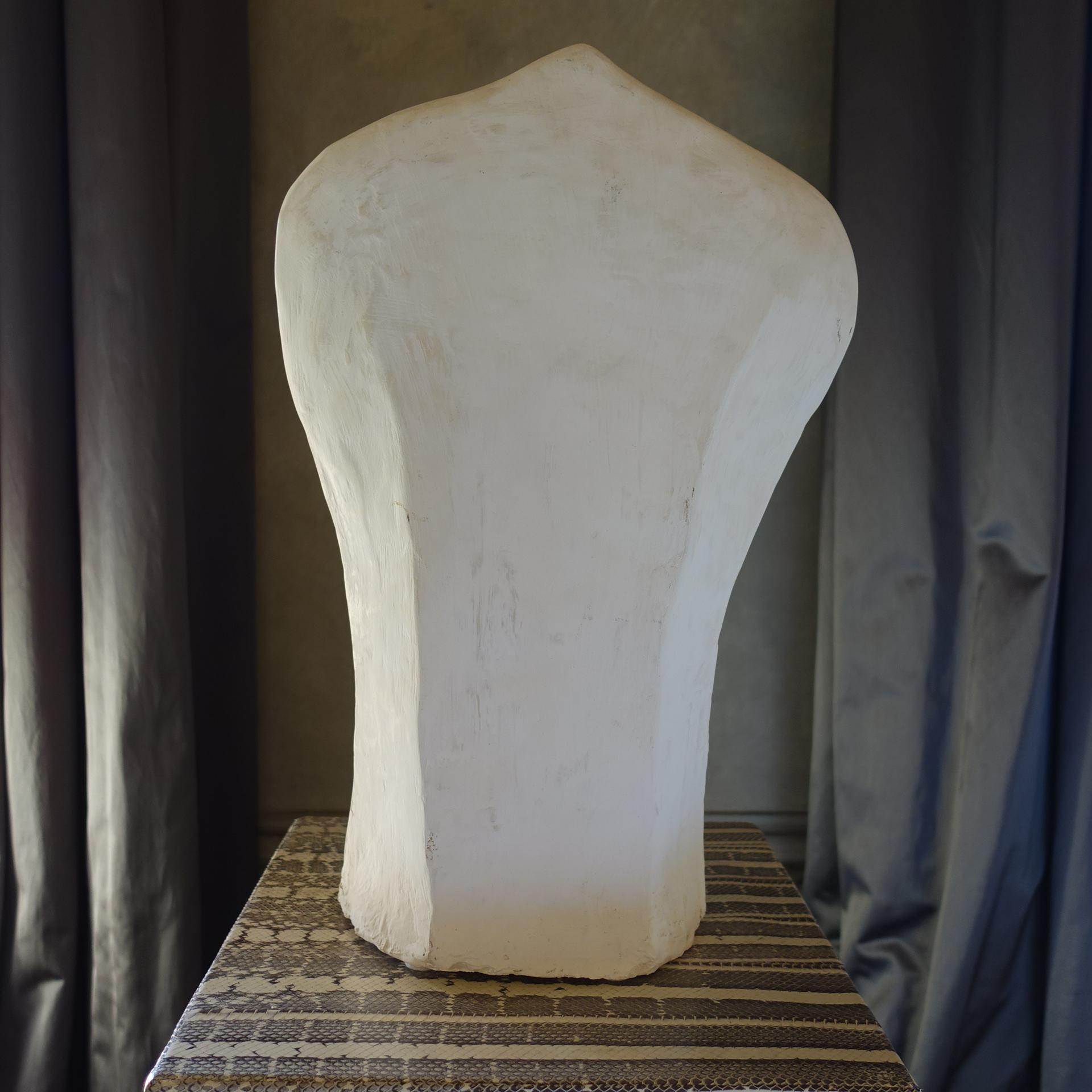 1950s Figurative White Plaster Sculpture In Good Condition In Firenze, IT