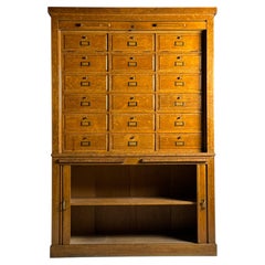 1950s filing cabinet with roller doors