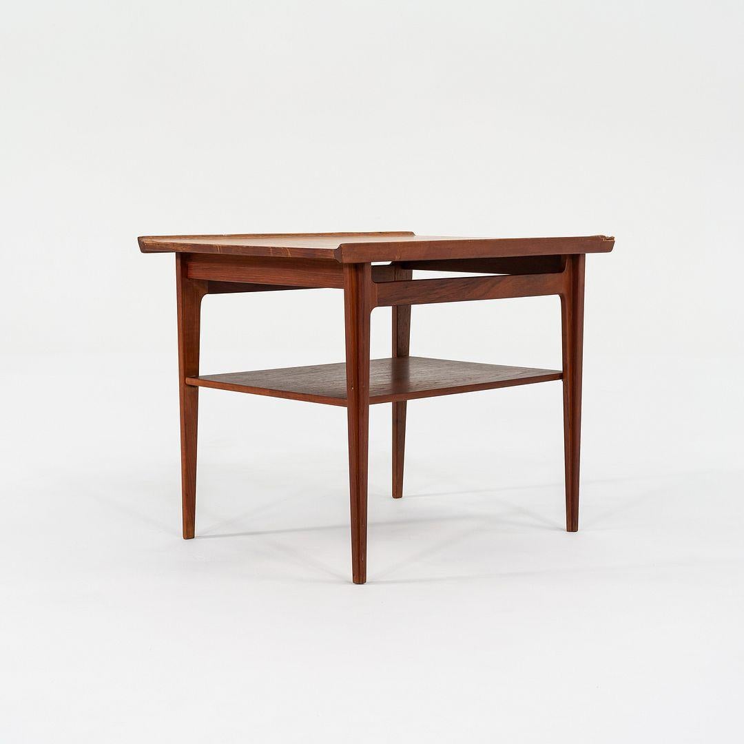 Teck 1950 Finn Juhls for France & Son 500 Series Table d'appoint ou de chevet en teck en vente