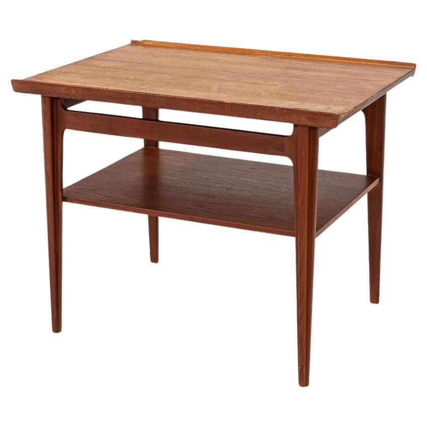 1950 Finn Juhls for France & Son 500 Series Table d'appoint ou de chevet en teck