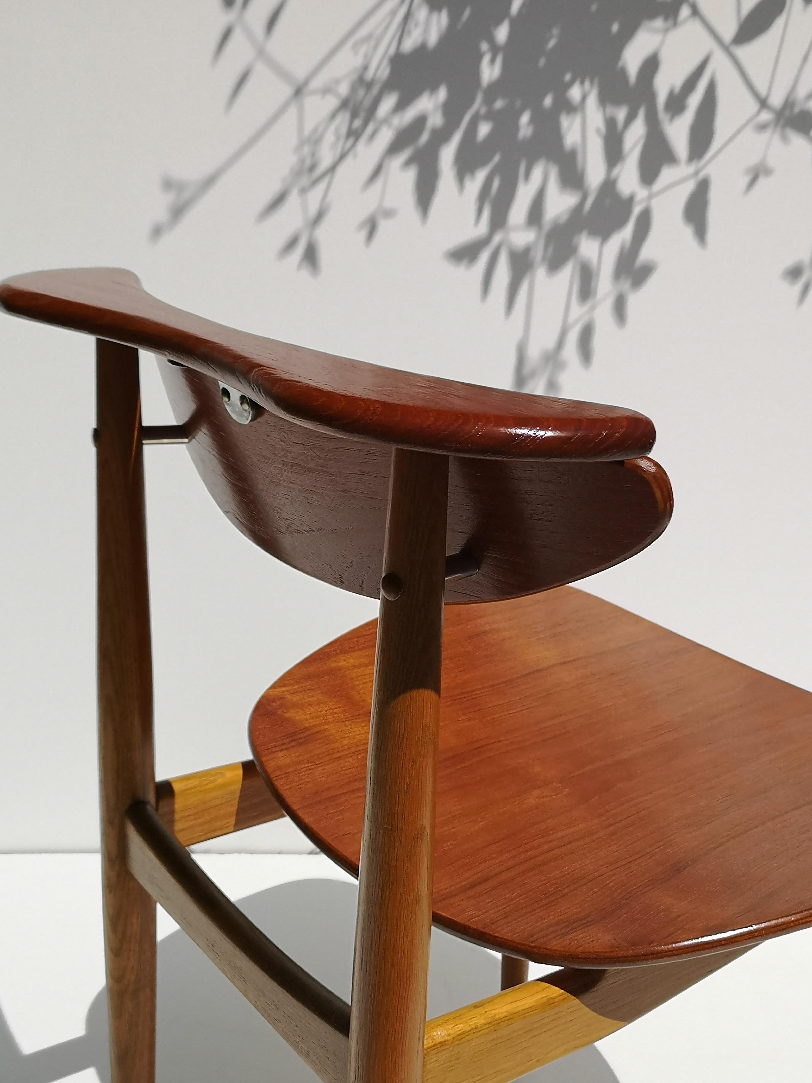 1950s Finn Juhl Reading Chair for Bovirke in Teak and Oak BO62 / BO53 5