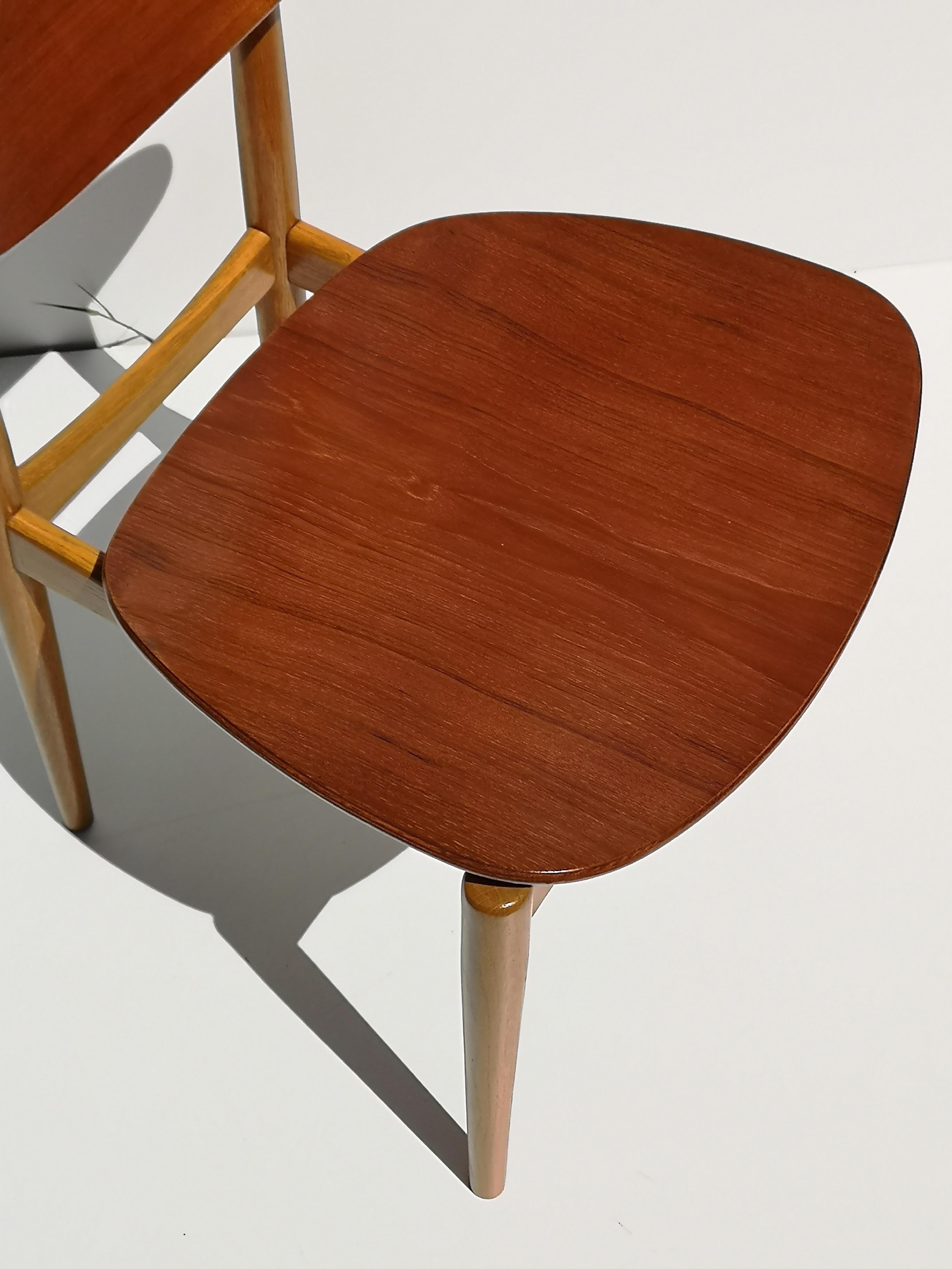 1950s Finn Juhl Reading Chair for Bovirke in Teak and Oak BO62 / BO53 6