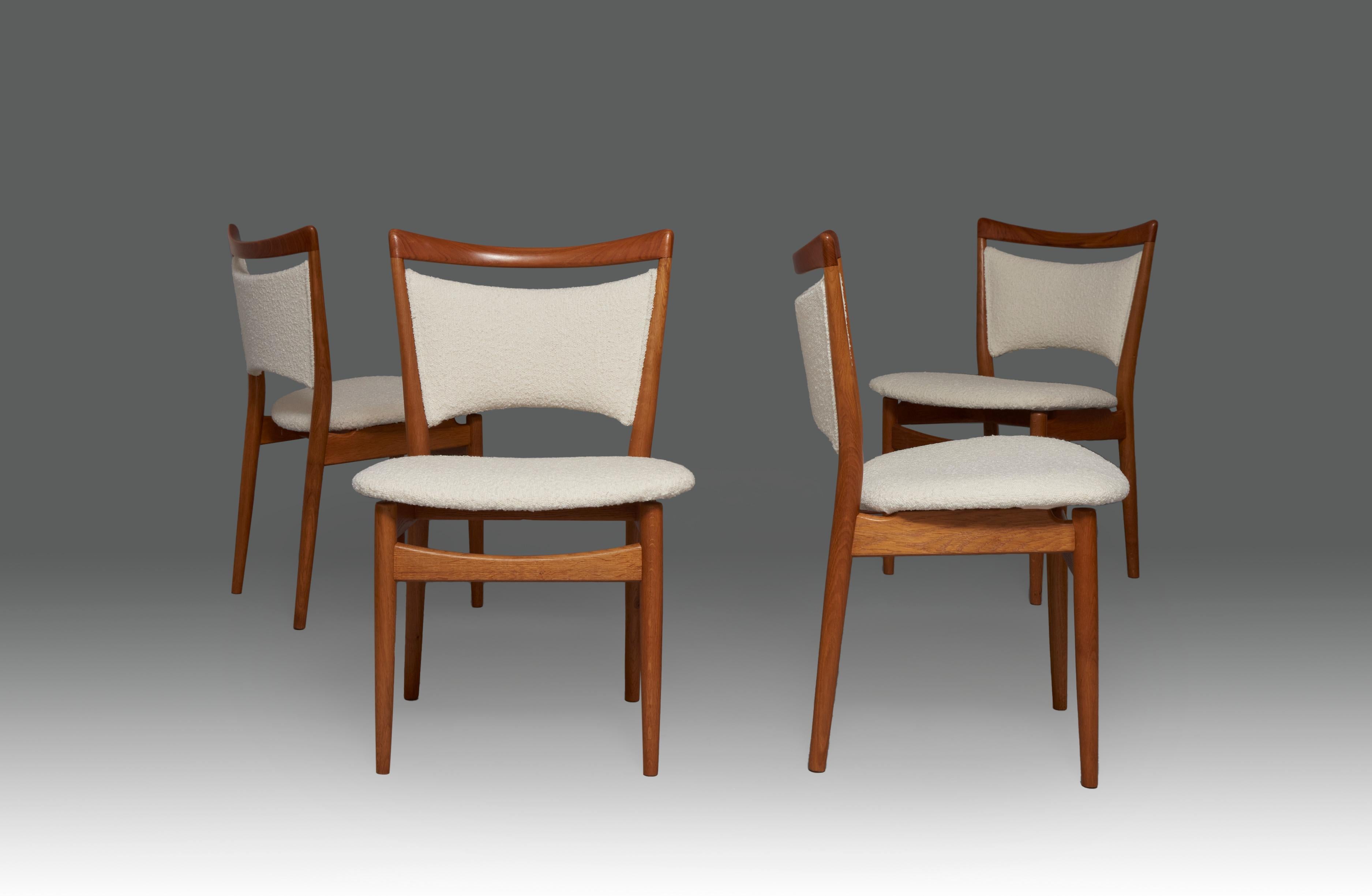 Mid-Century Modern 1950's Finn Juhl ''SW 87'' Chairs Set For Sale