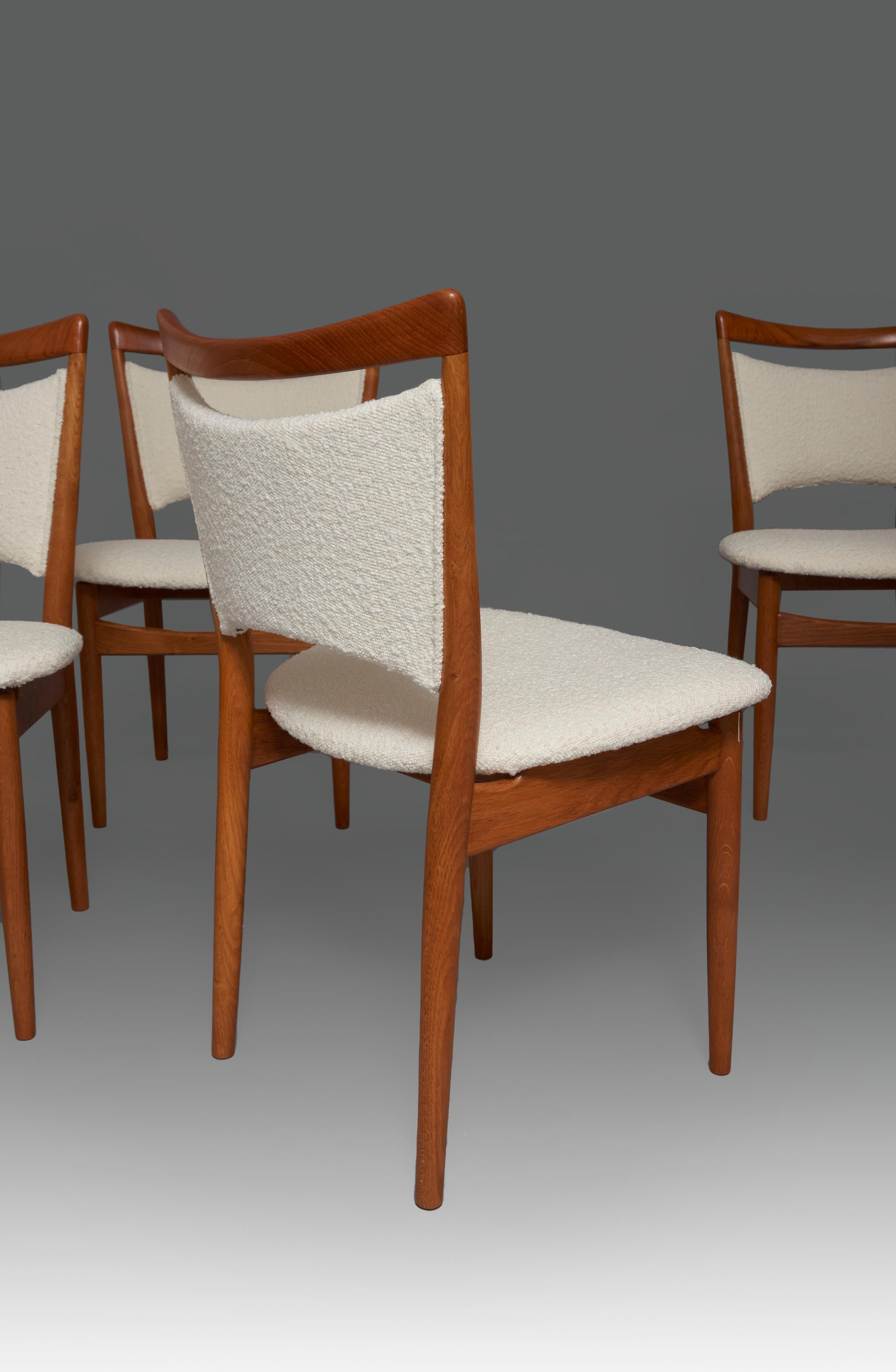 Swedish 1950's Finn Juhl ''SW 87'' Chairs Set For Sale
