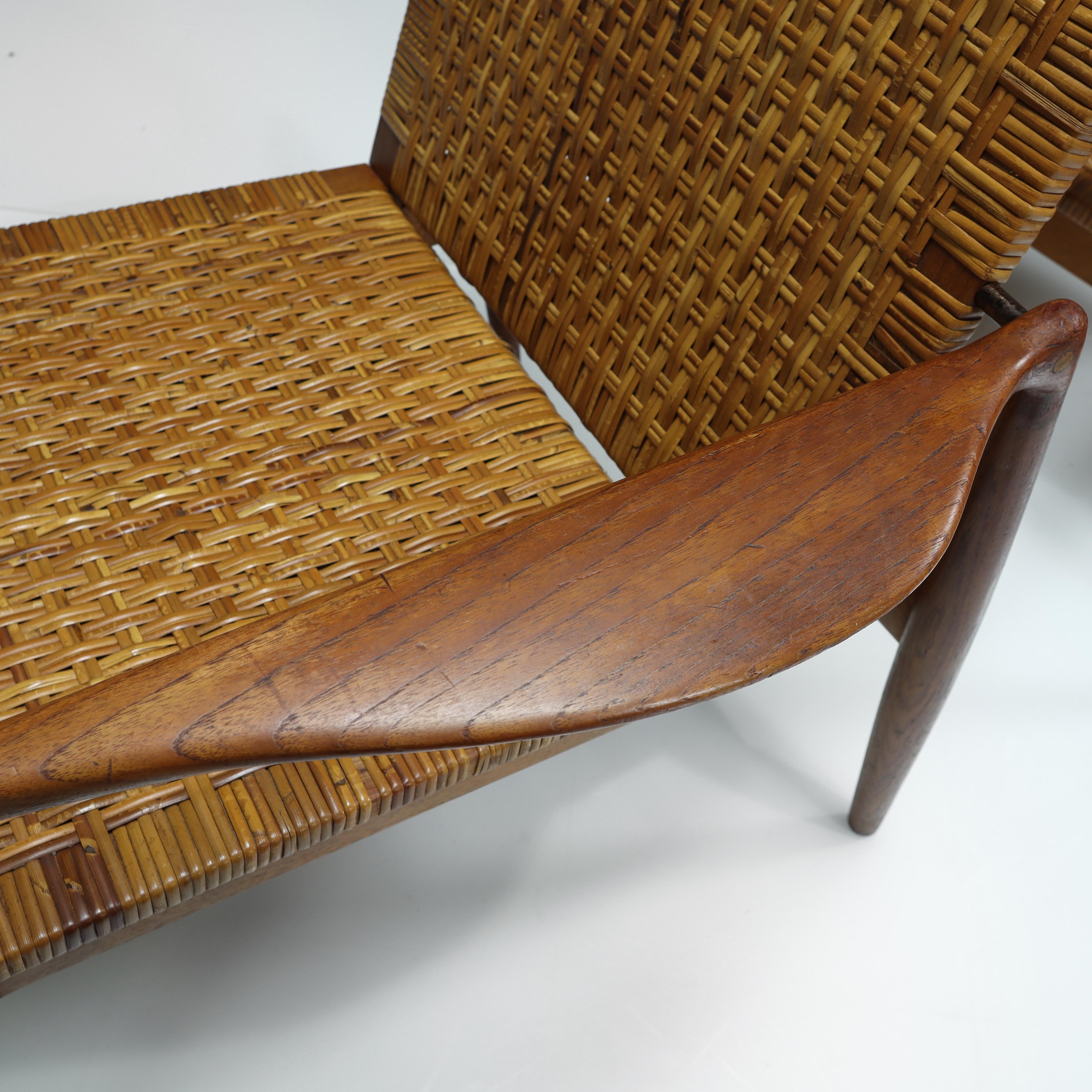 Pareja de sillones SW96 de Finn Juhl de los años 50 para Søren Willadsen en venta 9