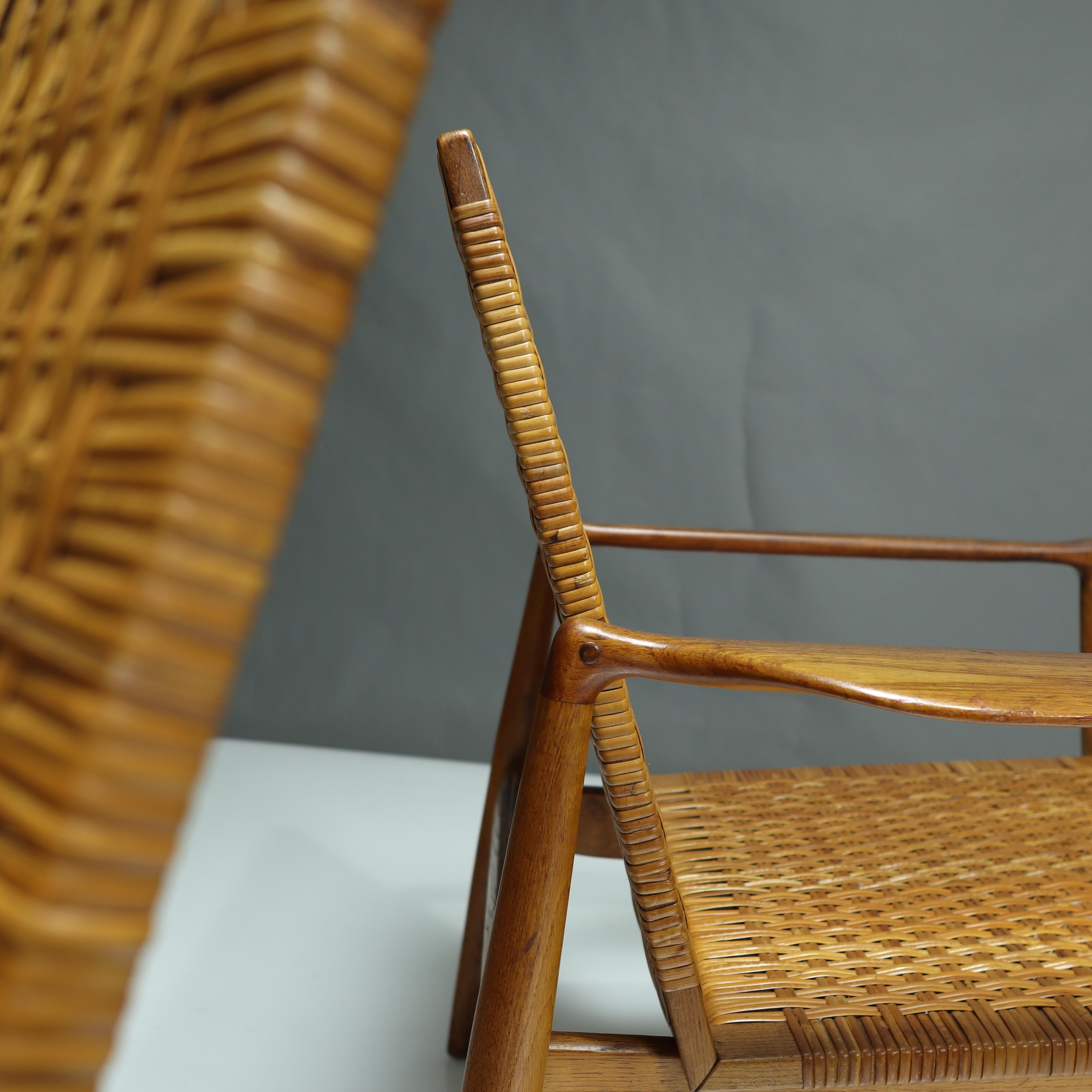 Pareja de sillones SW96 de Finn Juhl de los años 50 para Søren Willadsen siglo XX en venta