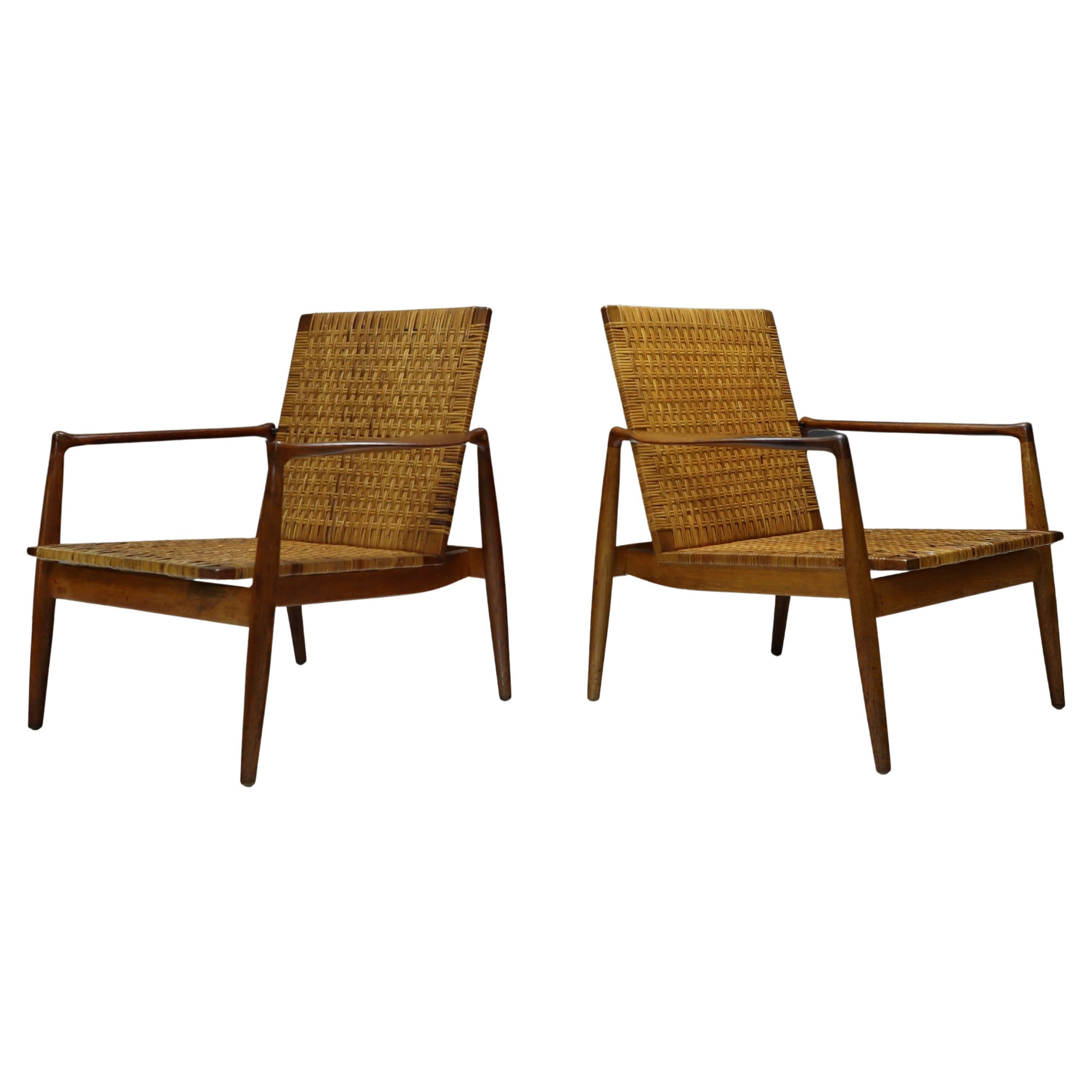 1950's Finn Juhl SW96 Lounge Chairs for Søren Willadsen - a Pair