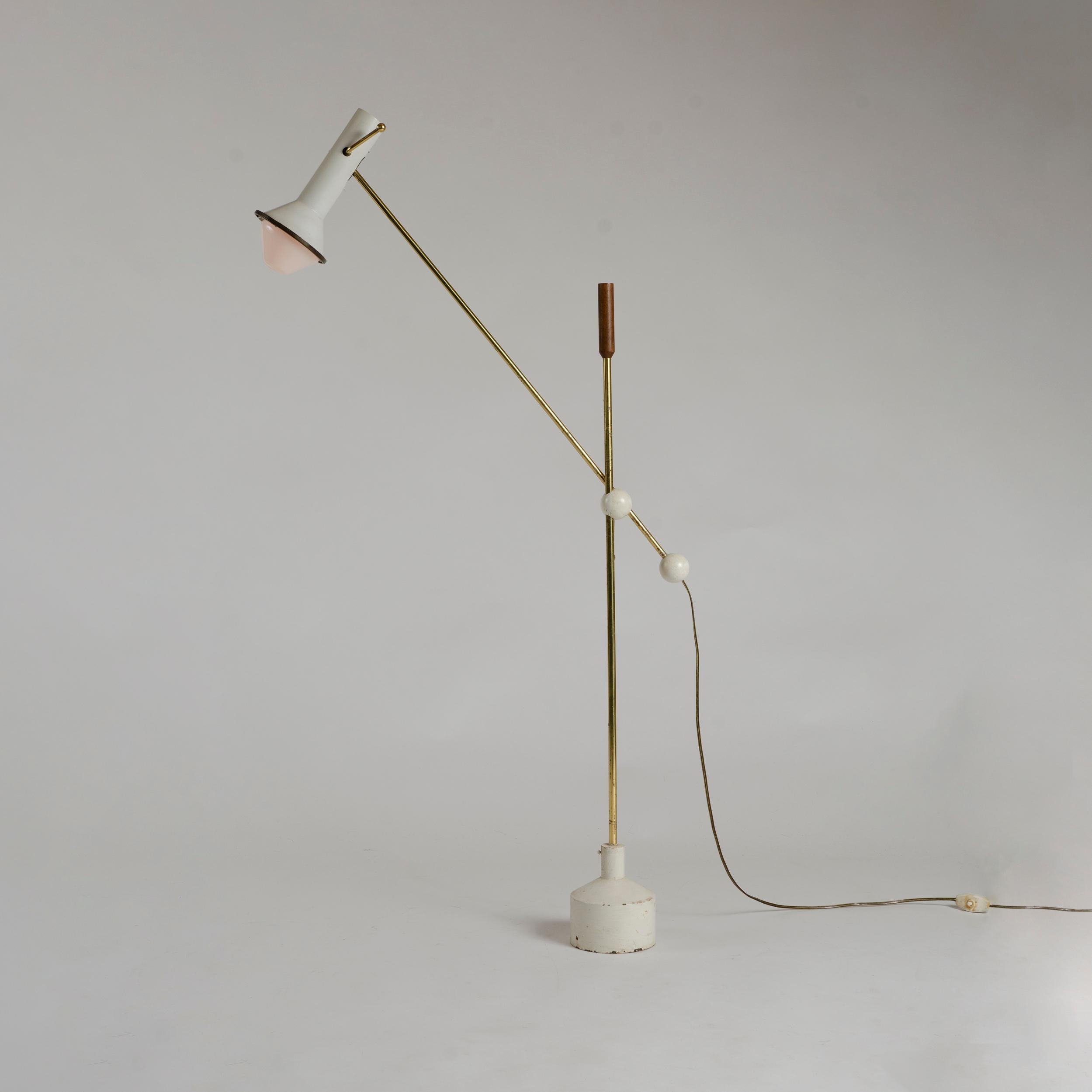 Scandinavian Modern 1950s Finnish Adjustable Floor Lamp by Tapio Wirkkala for Idman Oy