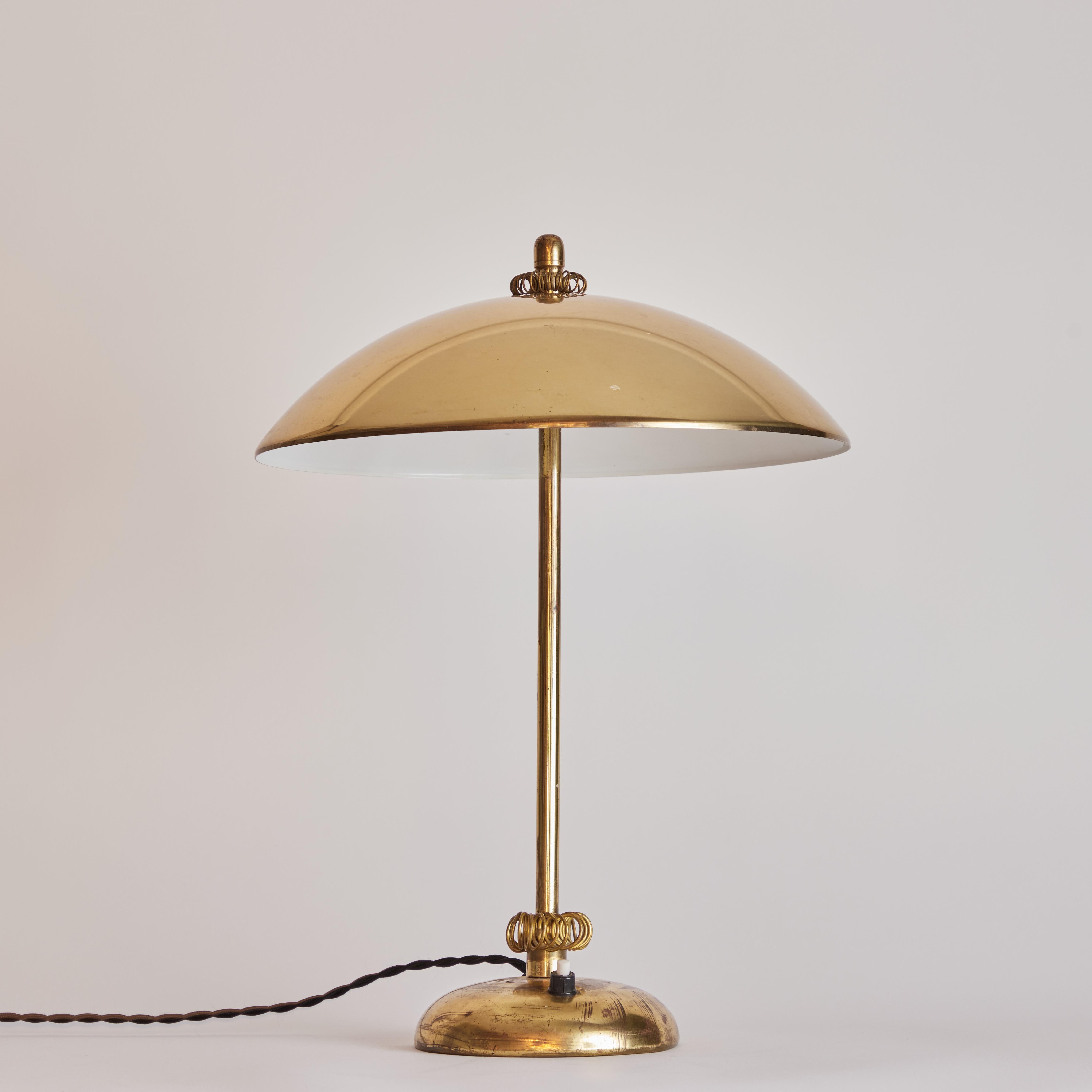 Scandinavian Modern 1950s Finnish Brass Table Lamp Attributed to Paavo Tynell