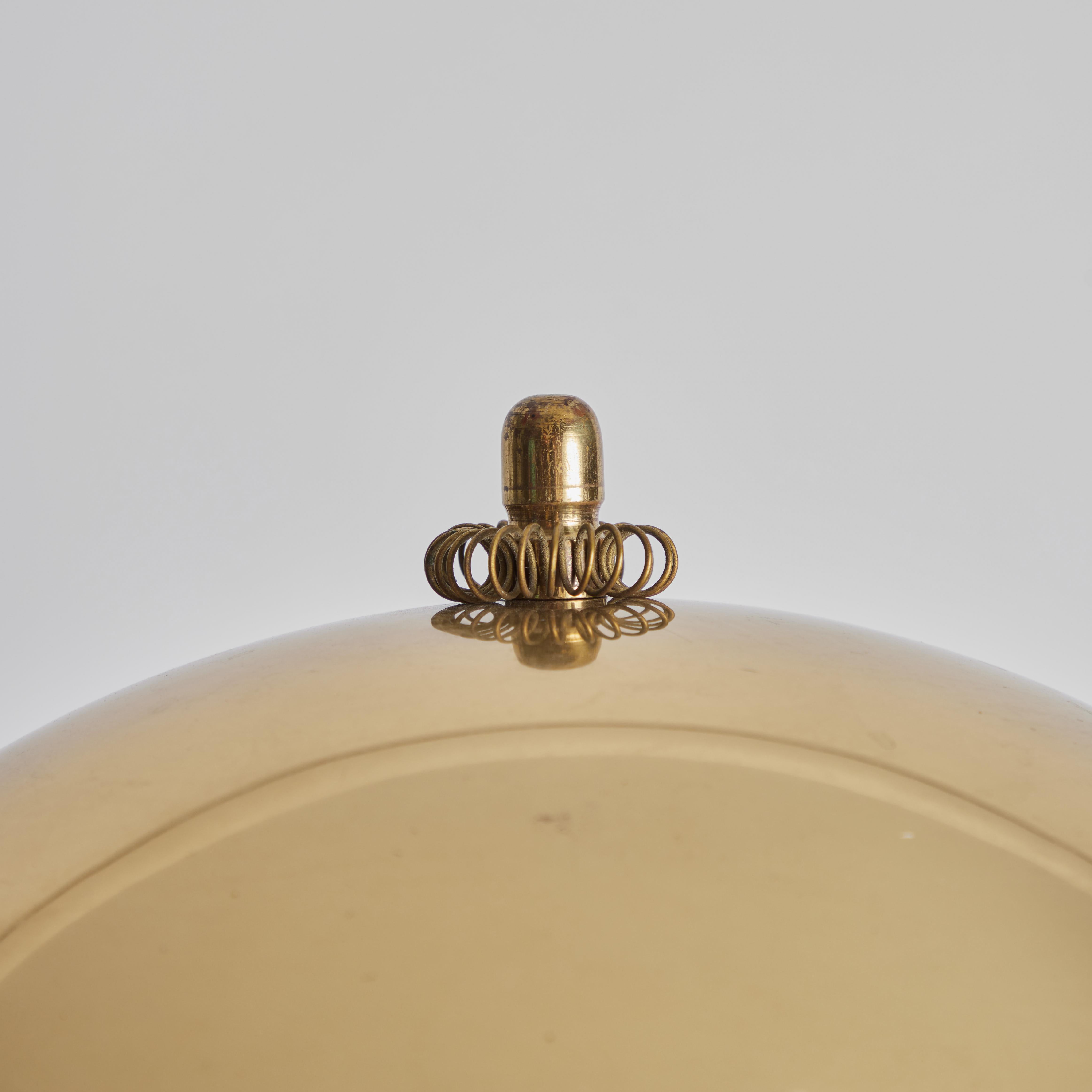 Mid-20th Century 1950s Finnish Brass Table Lamp Attributed to Paavo Tynell