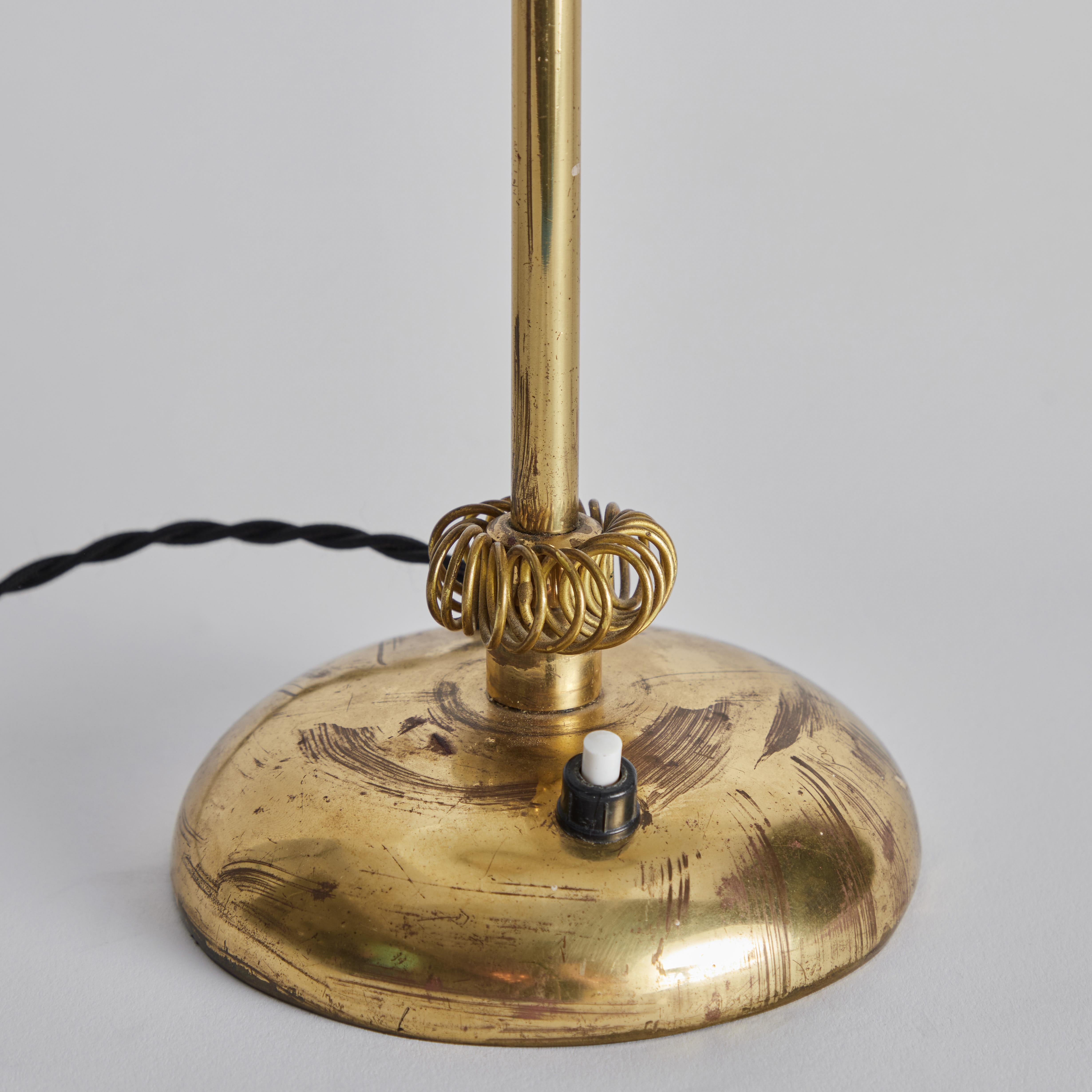 1950s Finnish Brass Table Lamp Attributed to Paavo Tynell 4