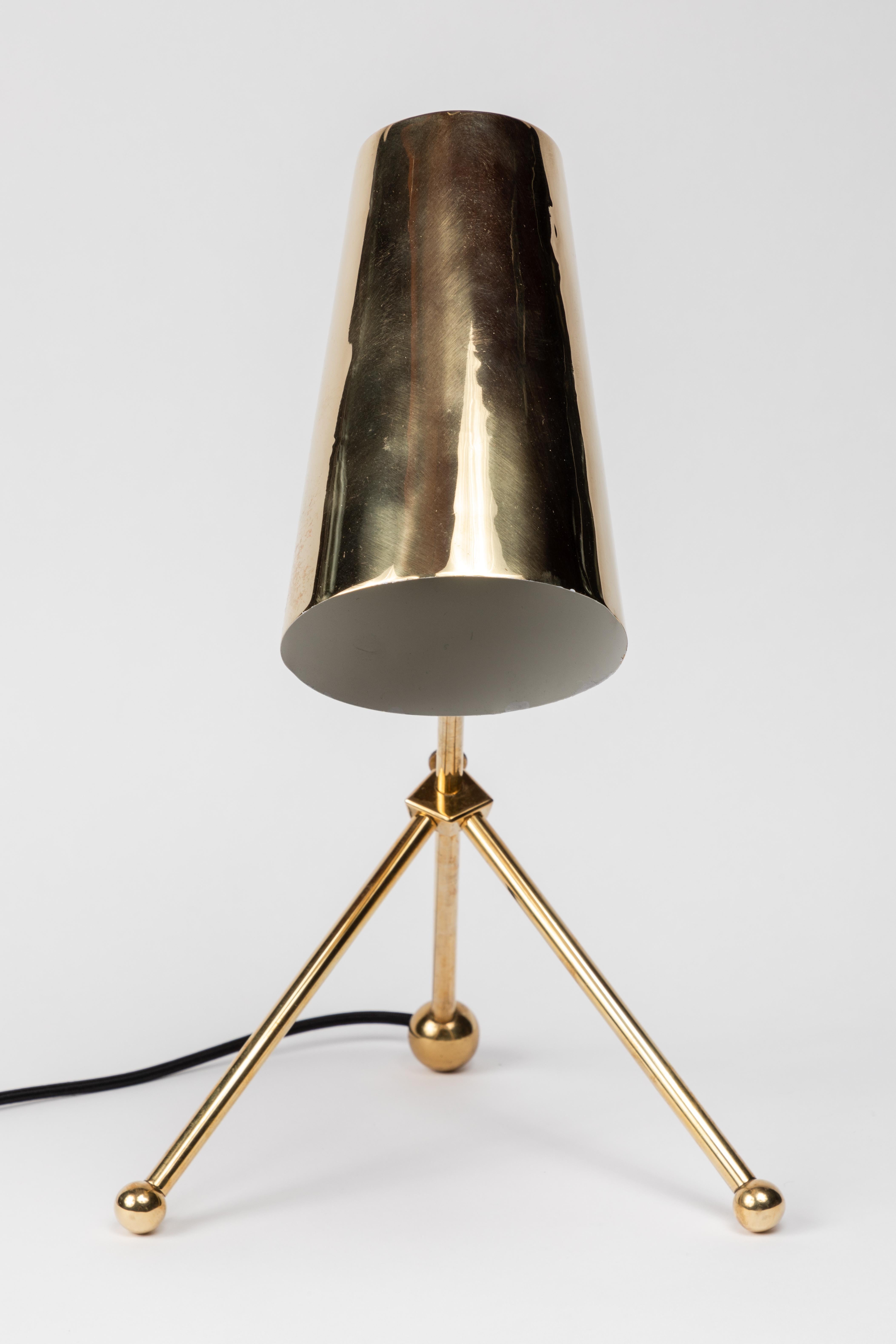 1950s Finnish Brass Table Lamp 4
