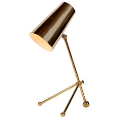 1950s Finnish Brass Table Lamp