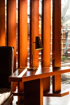 1950s Finnish Brass Table Lamp in the Manner of Paavo Tynell