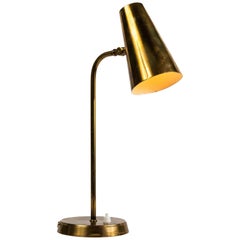 1950s Finnish Brass Table Lamp in the Manner of Paavo Tynell
