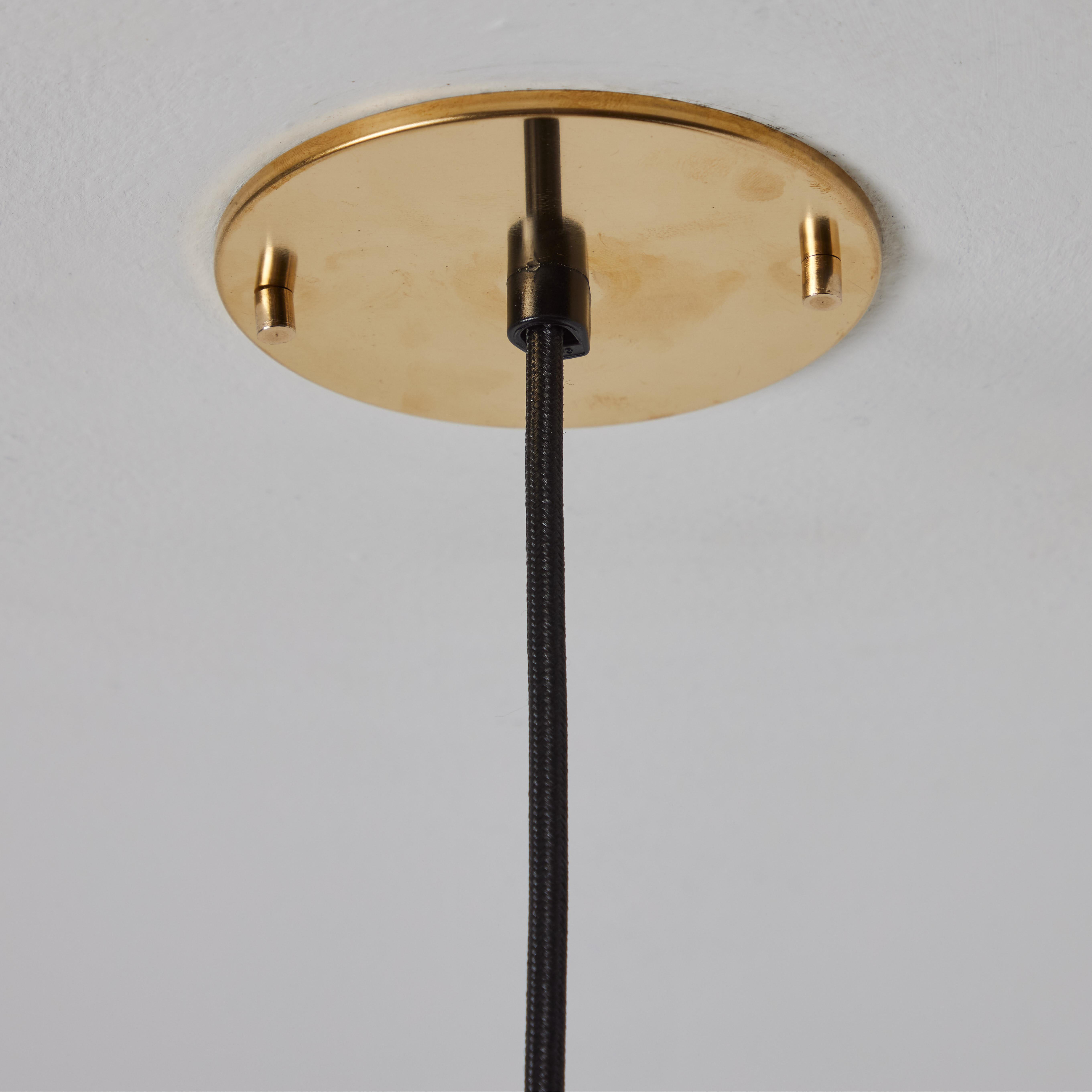 1950s Finnish Perforated Brass Pendant In The Manner of Paavo Tynell For Sale 2