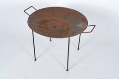 1950s Fire Pit or Catch All with removable Tray with handles