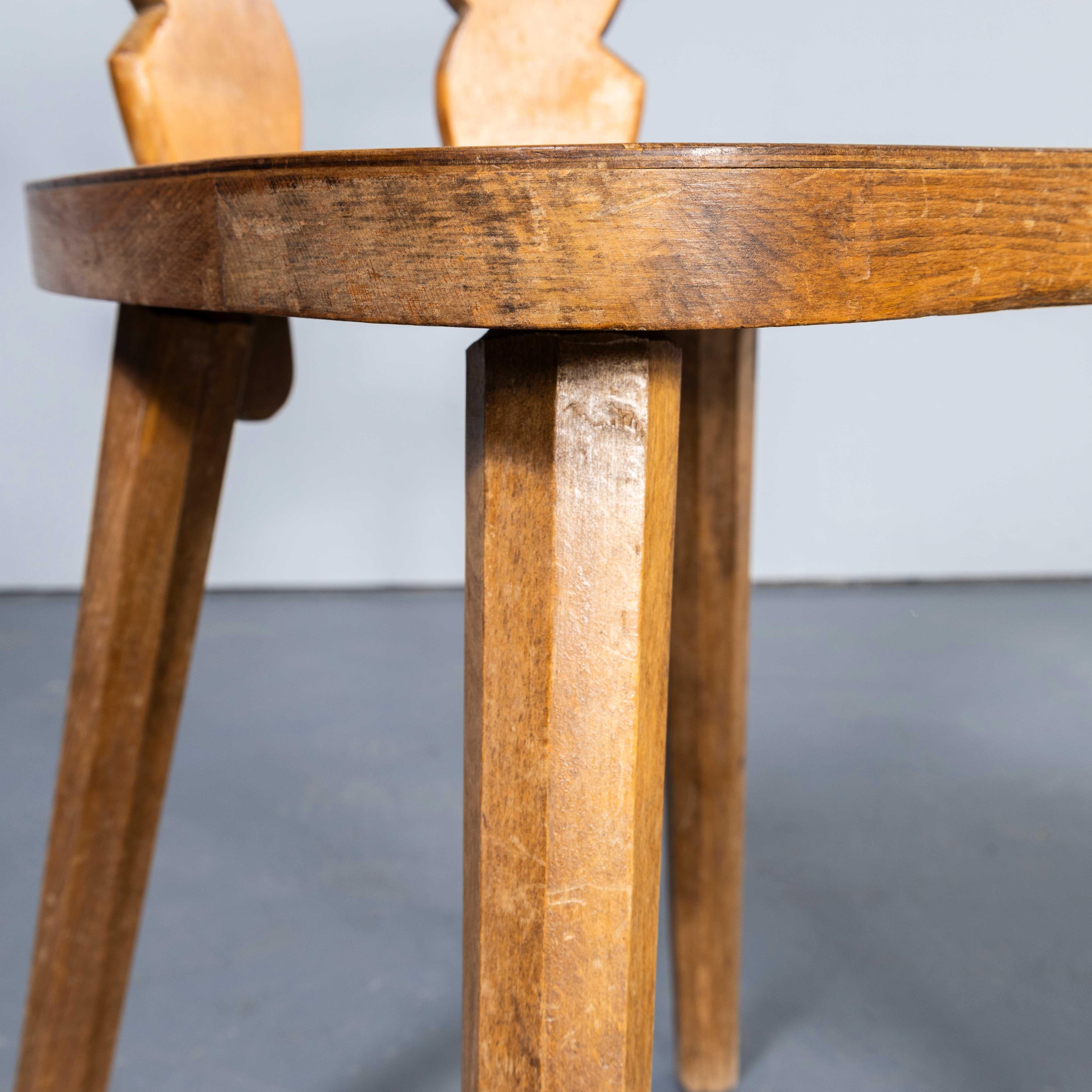 1950's Fischel French Ox Back  Dining Chairs - Good Quantity Available For Sale 6