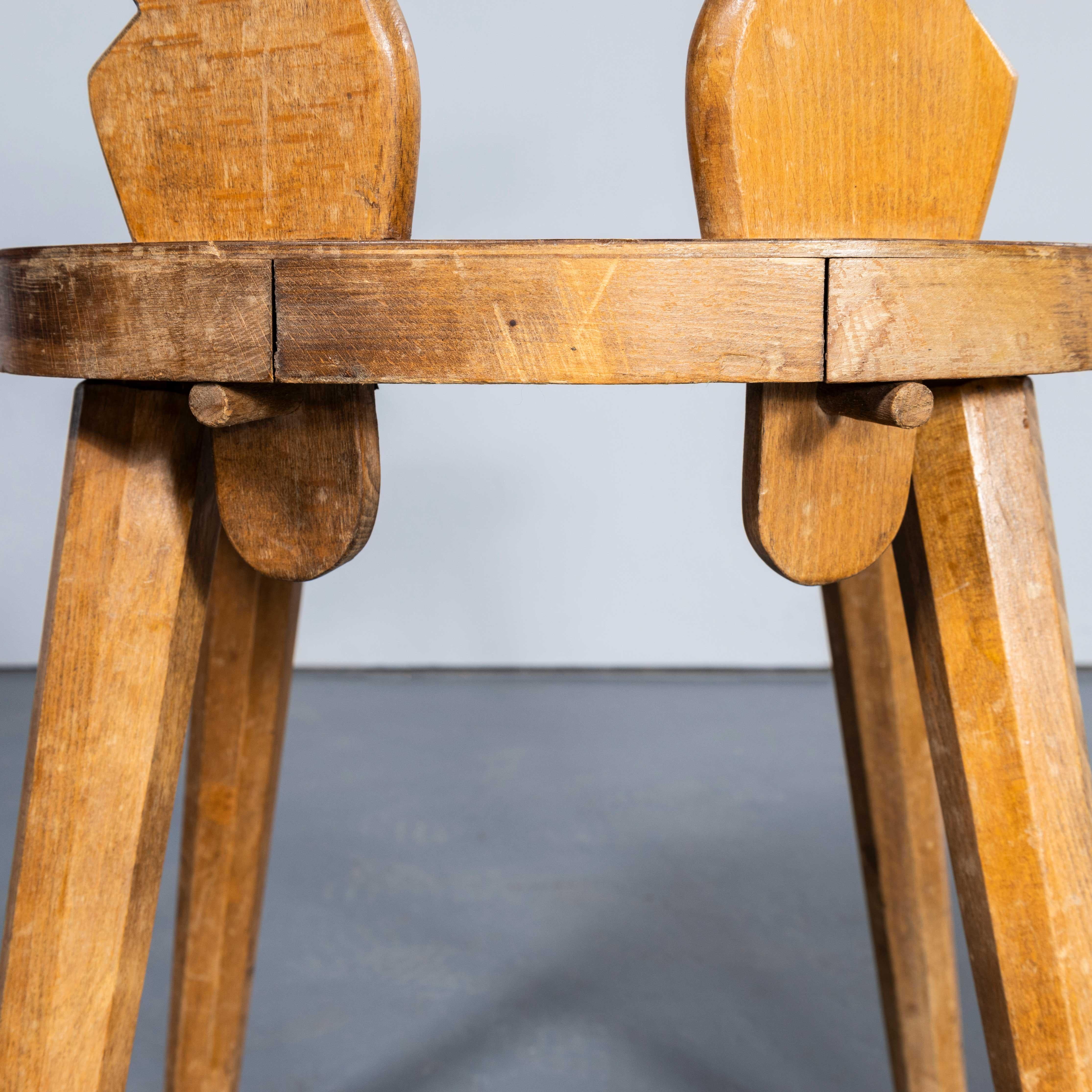 1950's Fischel French Ox Back  Dining Chairs - Good Quantity Available For Sale 7