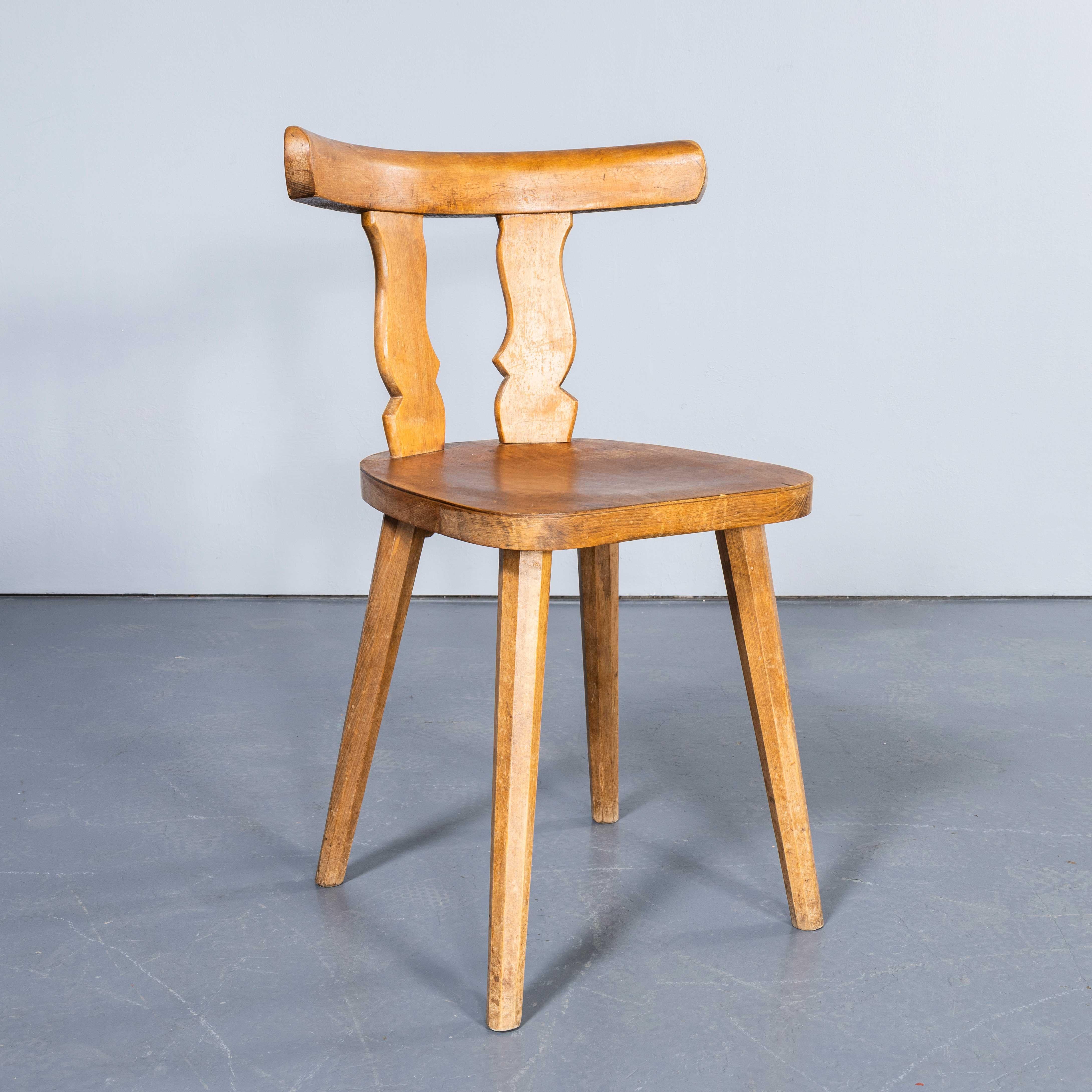 1950's Fischel French Ox Back  Dining Chairs - Good Quantity Available For Sale 3