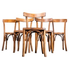 1950's Fischel French Slim Back Bentwood Dining Chairs - Set Of Five