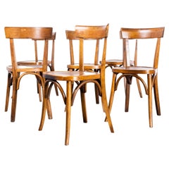 1950's Fischel French Slim Back Bentwood Dining Chairs - Set Of Six