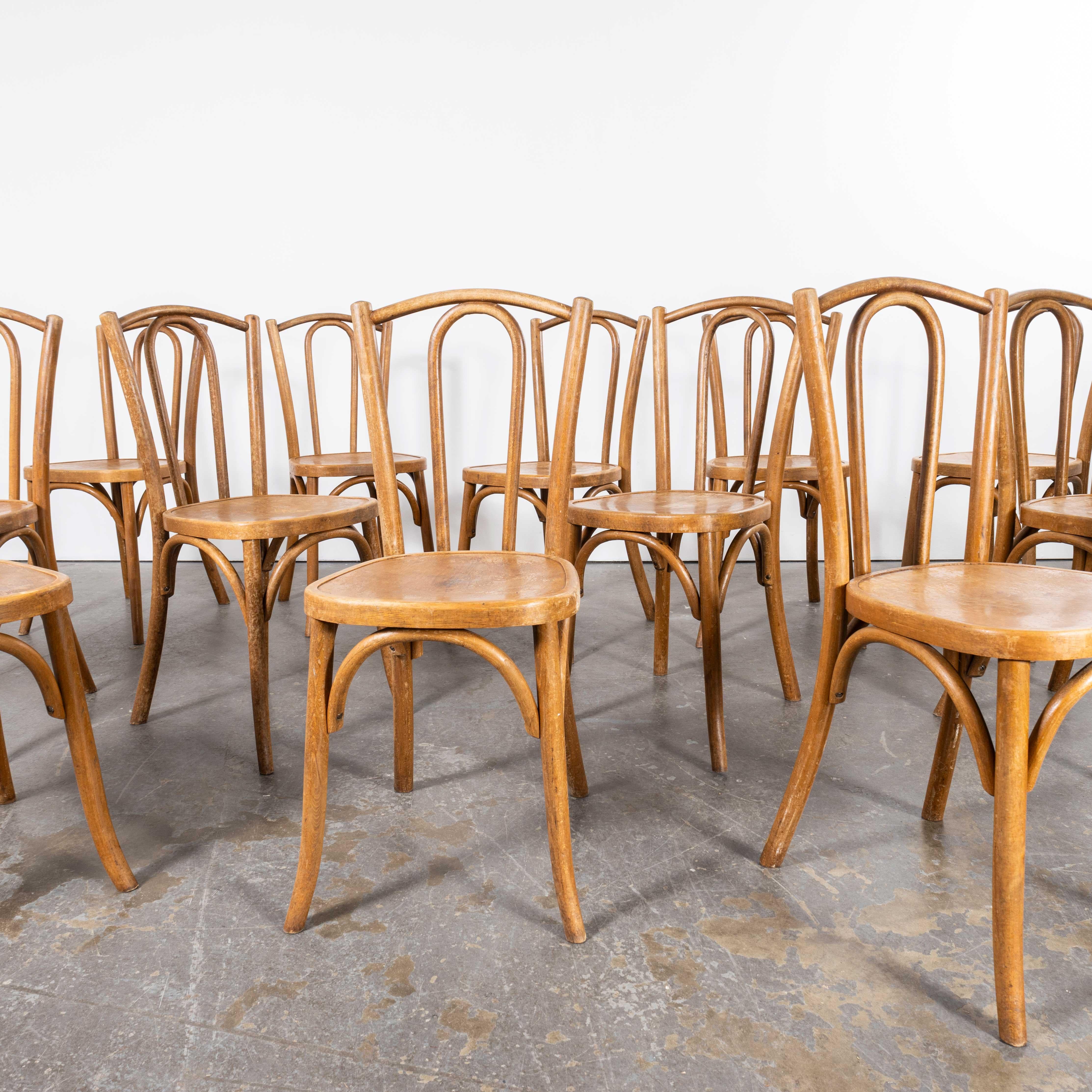 French 1950's Fischel Hooped Back Classic Dining Chairs - Set Of Six For Sale