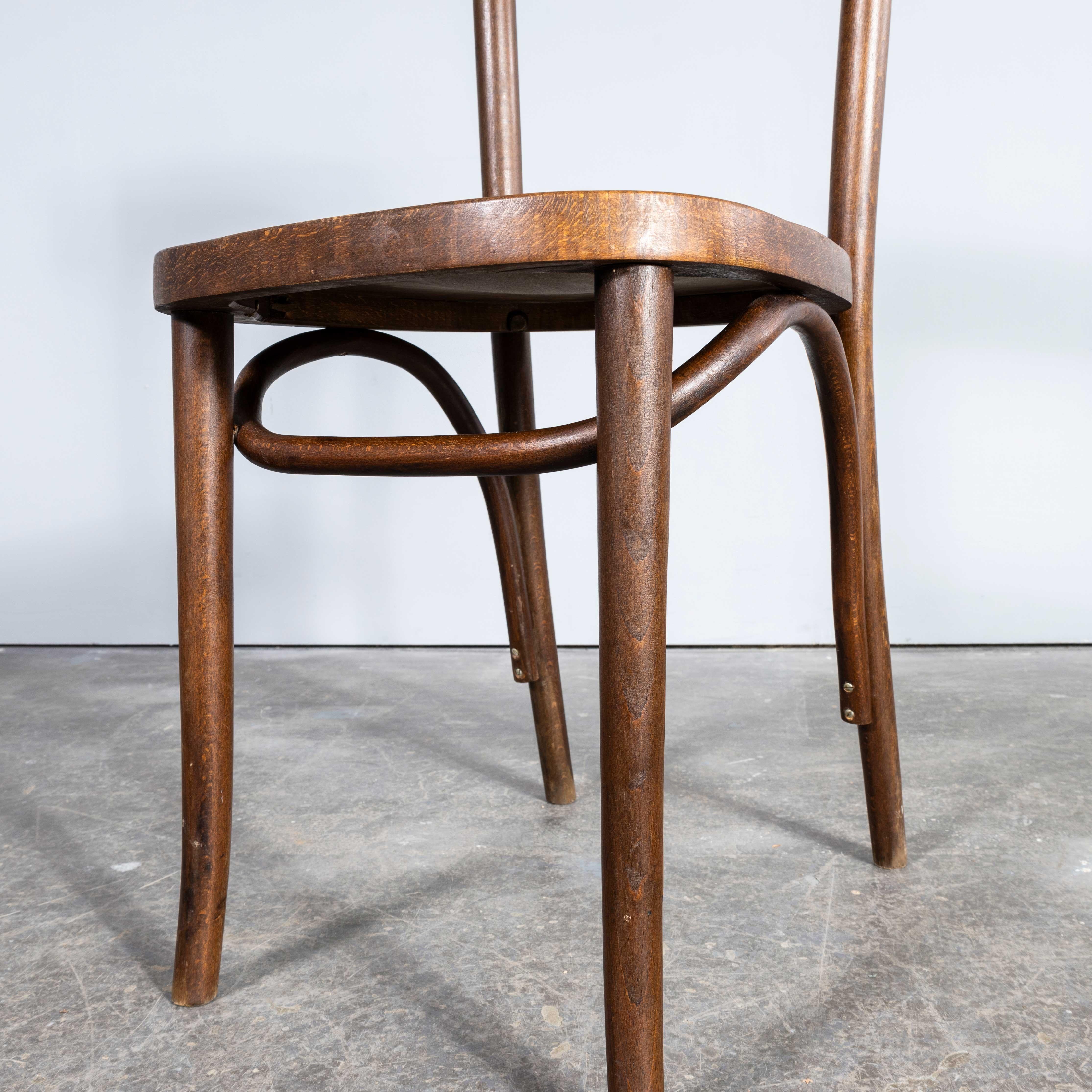 1950's Fischel Slim Back Bentwood Dining Chairs - Set Of Eight 2