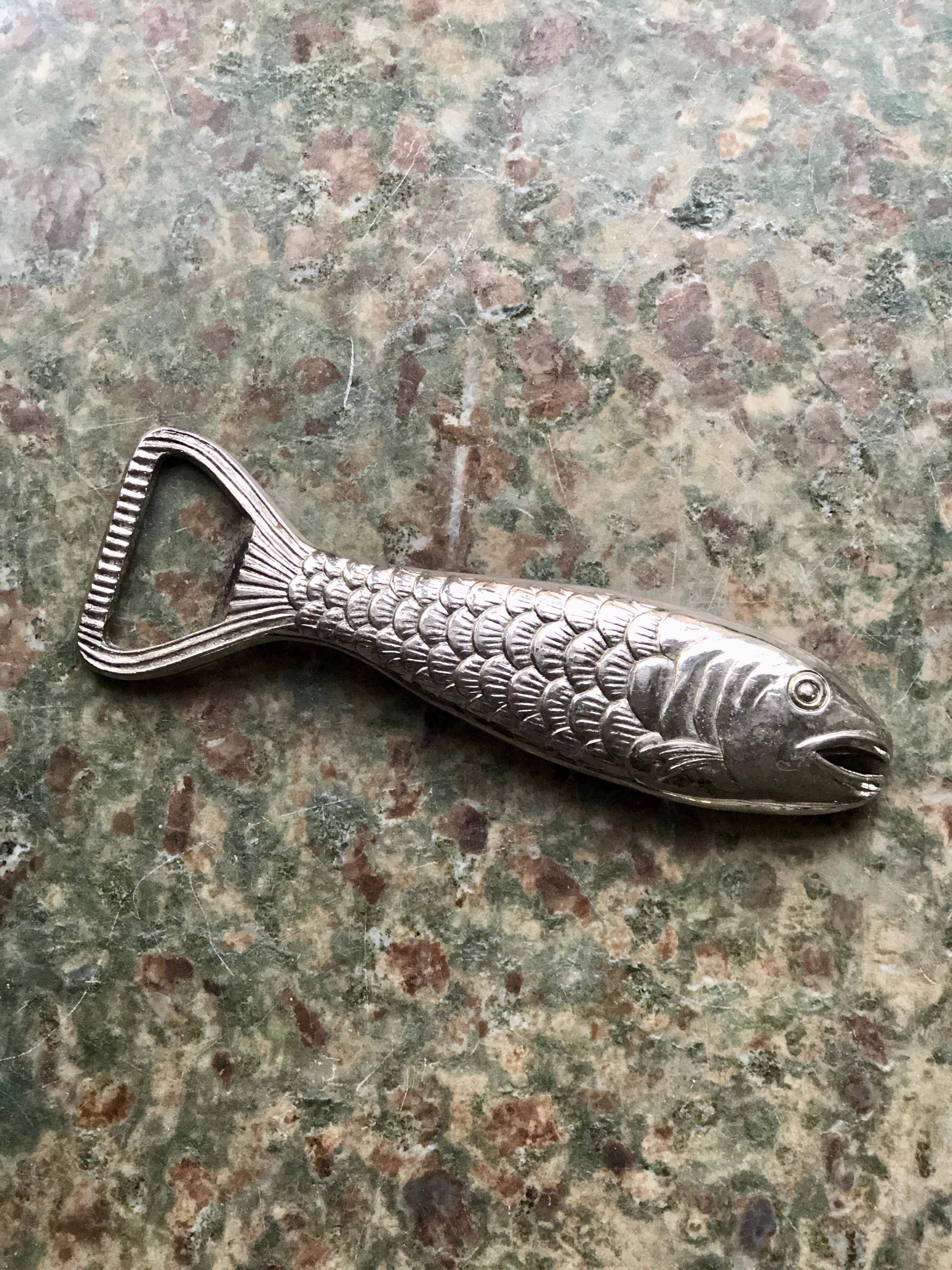 1950s Fish Bottle Opener Mid-Century Modern, Vintage Firma Svenskt Tenn, Sweden In Good Condition In Tystberga, SE