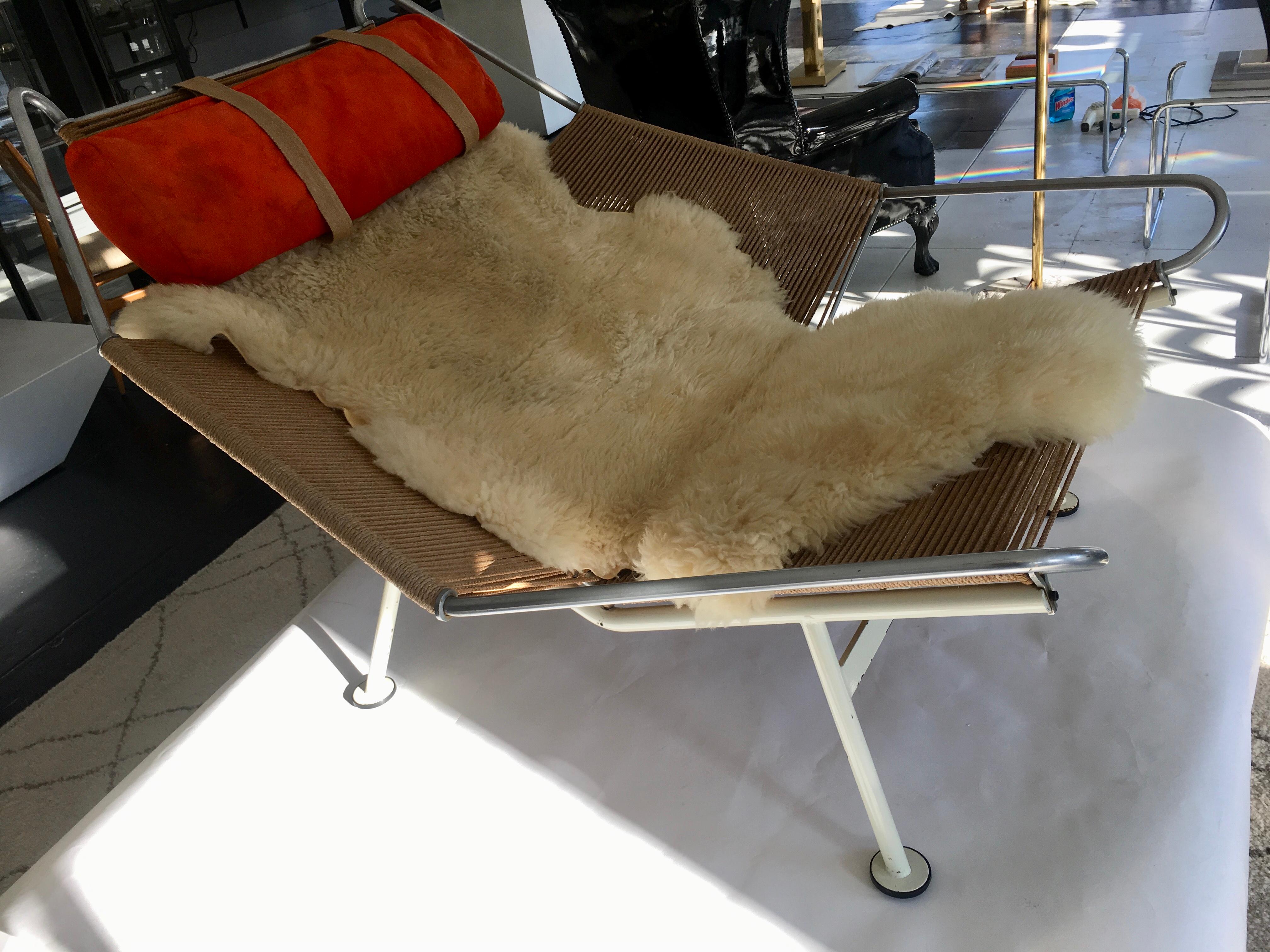 Metal Early Edition Flag Chair by Hans J. Wegner