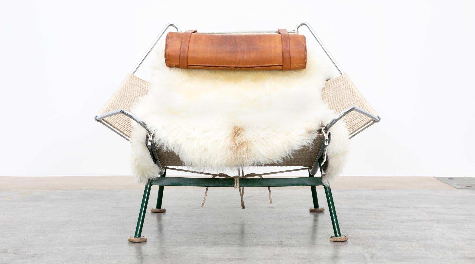 1950s Flag Halyard Lounge Chair by Hans Wegner 'b' 2