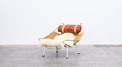 1950s Flag Halyard Lounge Chair by Hans Wegner for Getama