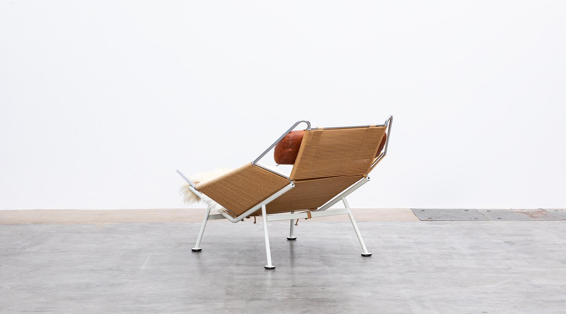 1950s Flag Halyard Lounge Chair by Hans Wegner for Getama For Sale 1