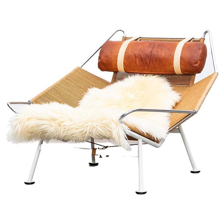 1950s Flag Halyard Lounge Chair by Hans Wegner for Getama For Sale