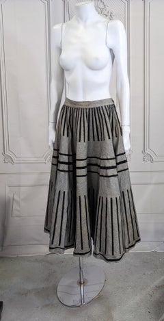1950's Flocked Velvet Circle Skirt