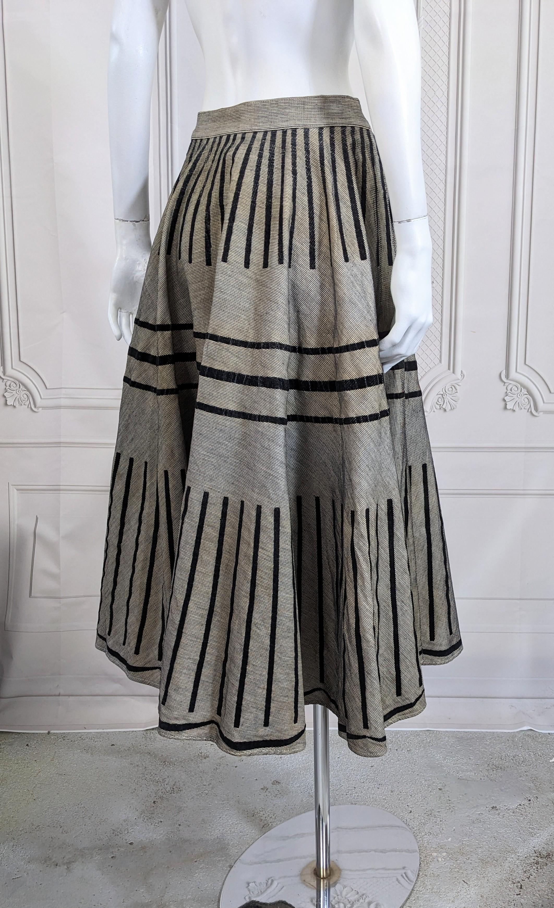 1950's Flocked Velvet Circle Skirt For Sale 1
