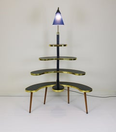 1950s floor lamp and flower holder