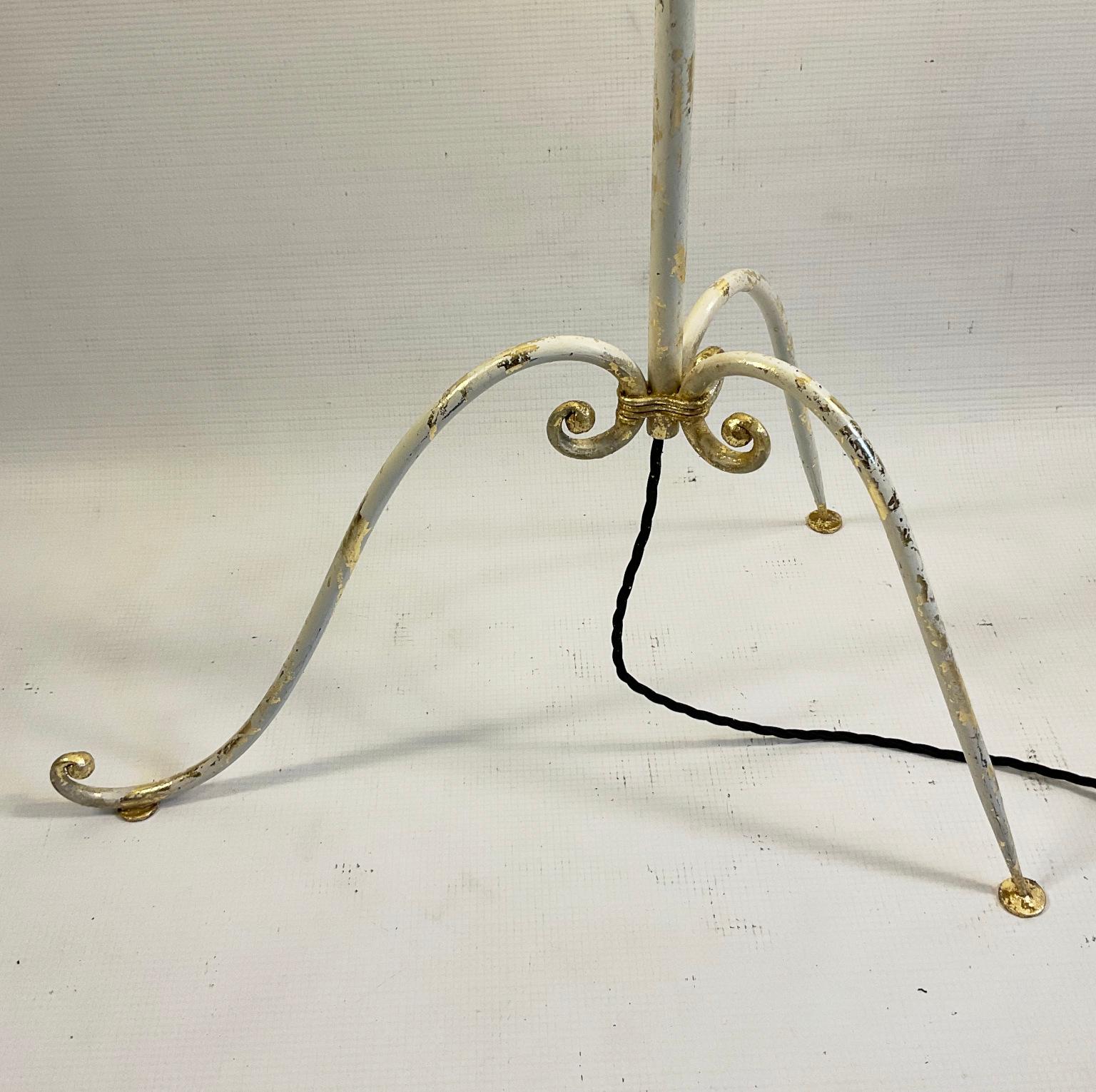 1950s Floor Lamp Attributed to Maison Lunel France For Sale 4