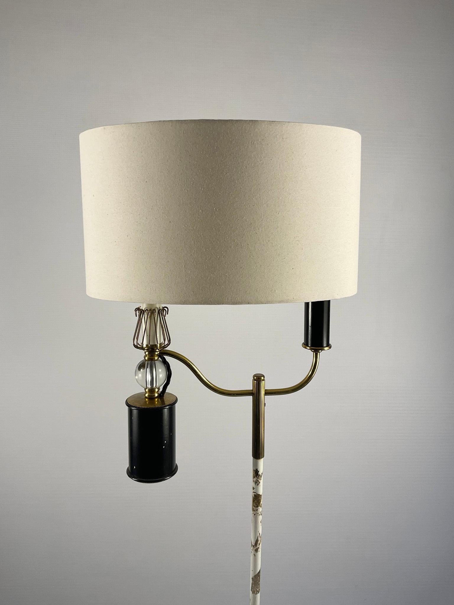 1950s Floor Lamp Attributed to Maison Lunel France For Sale 5