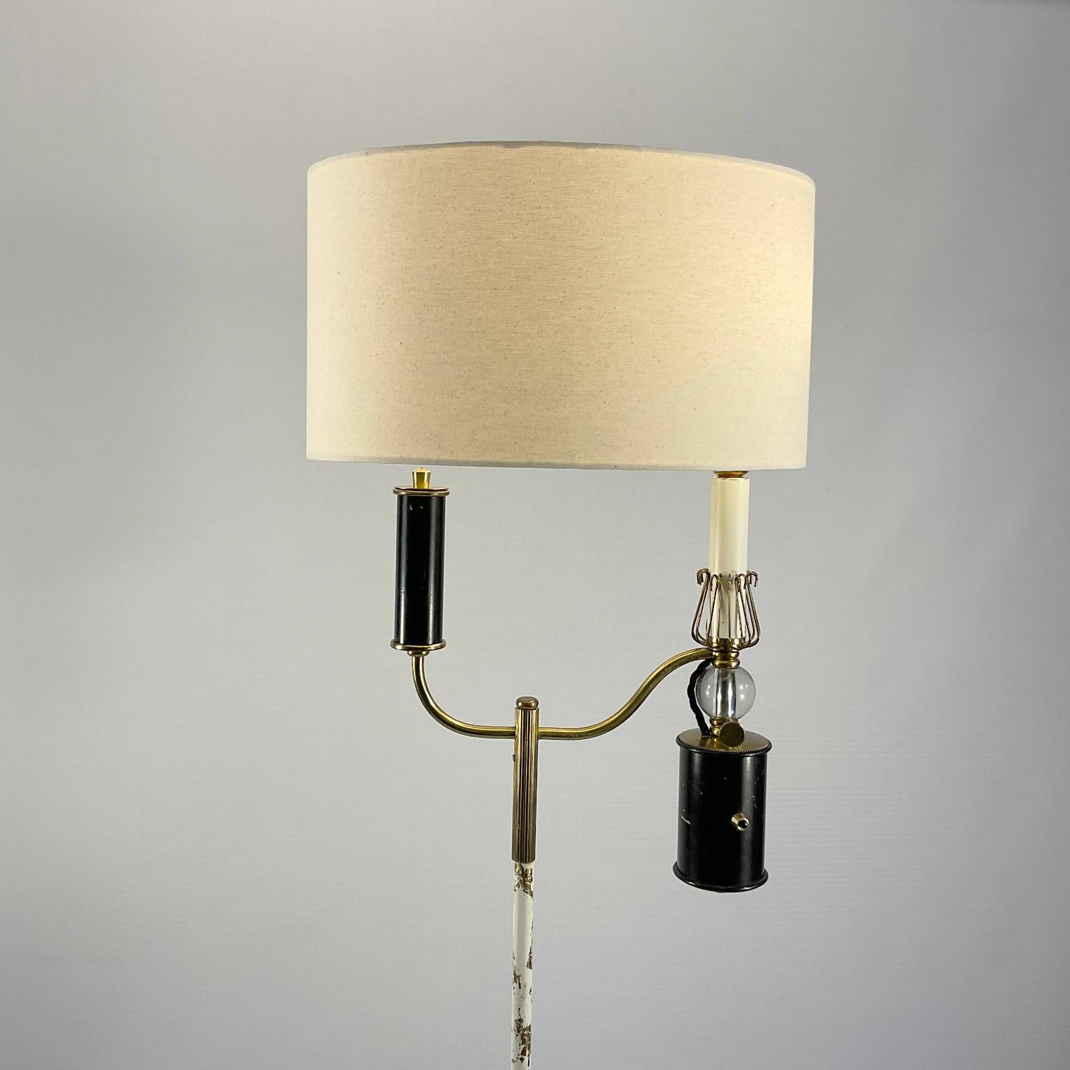 1950s Floor Lamp Attributed to Maison Lunel France For Sale 6