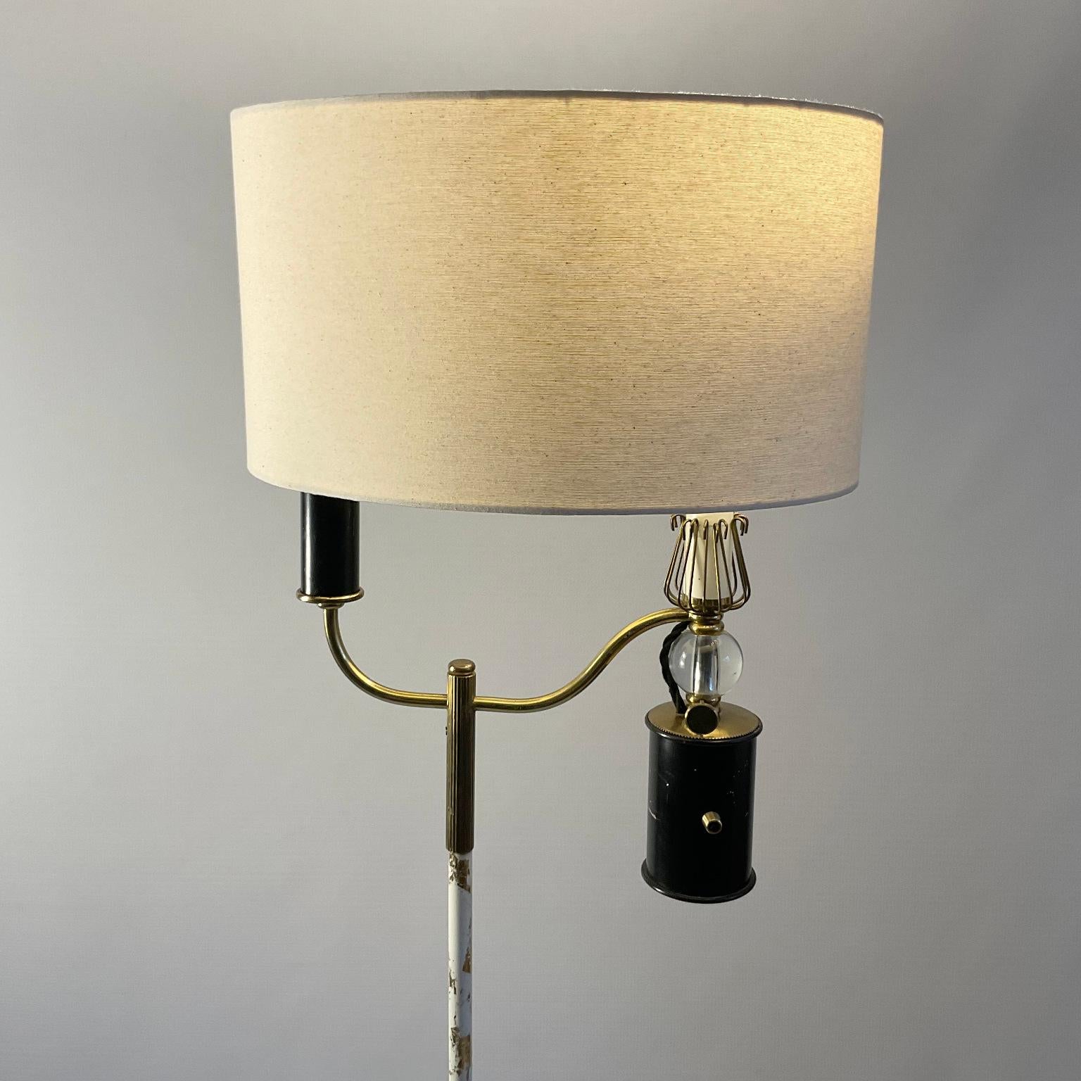 20th Century 1950s Floor Lamp Attributed to Maison Lunel France For Sale