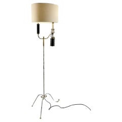 Vintage 1950s Floor Lamp Attributed to Maison Lunel France