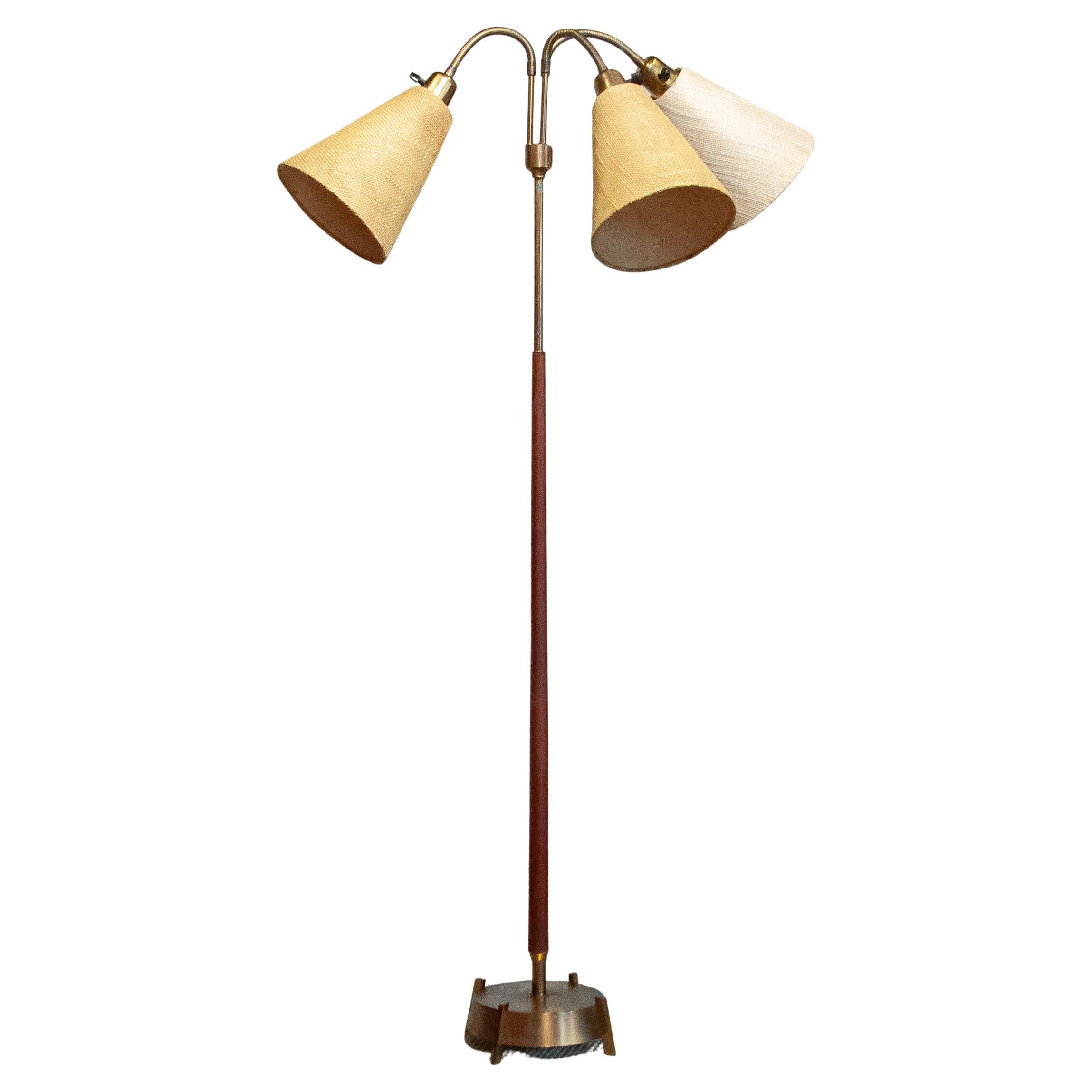 1950s Floor Lamp Attributed to Möller Armaturfabrik, Sweden