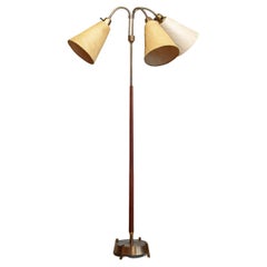 Stehlampe aus den 1950er Jahren, zugeschrieben der Möllers Armaturfabrik, Schweden