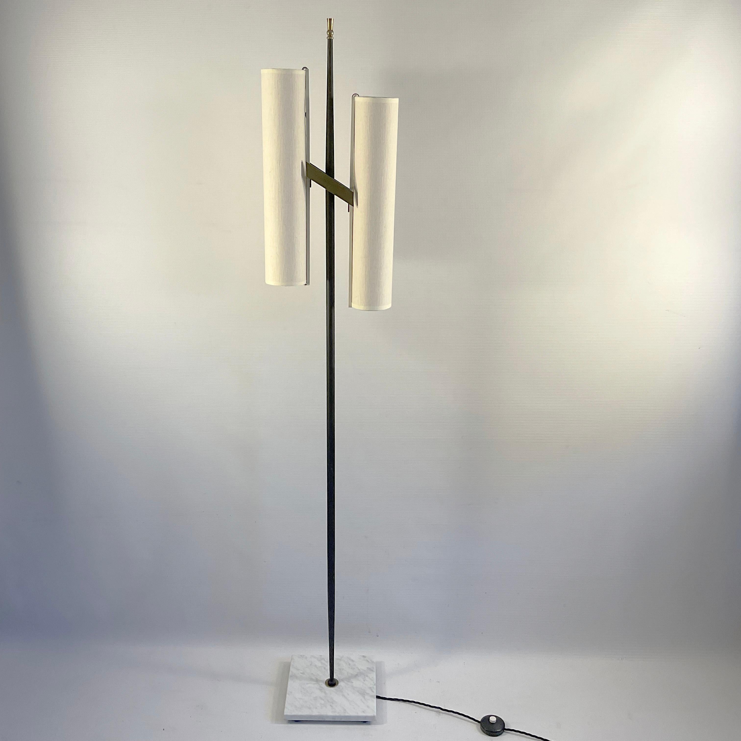 1950s Floor Lamp Attributed to the Maison Arlus For Sale 4