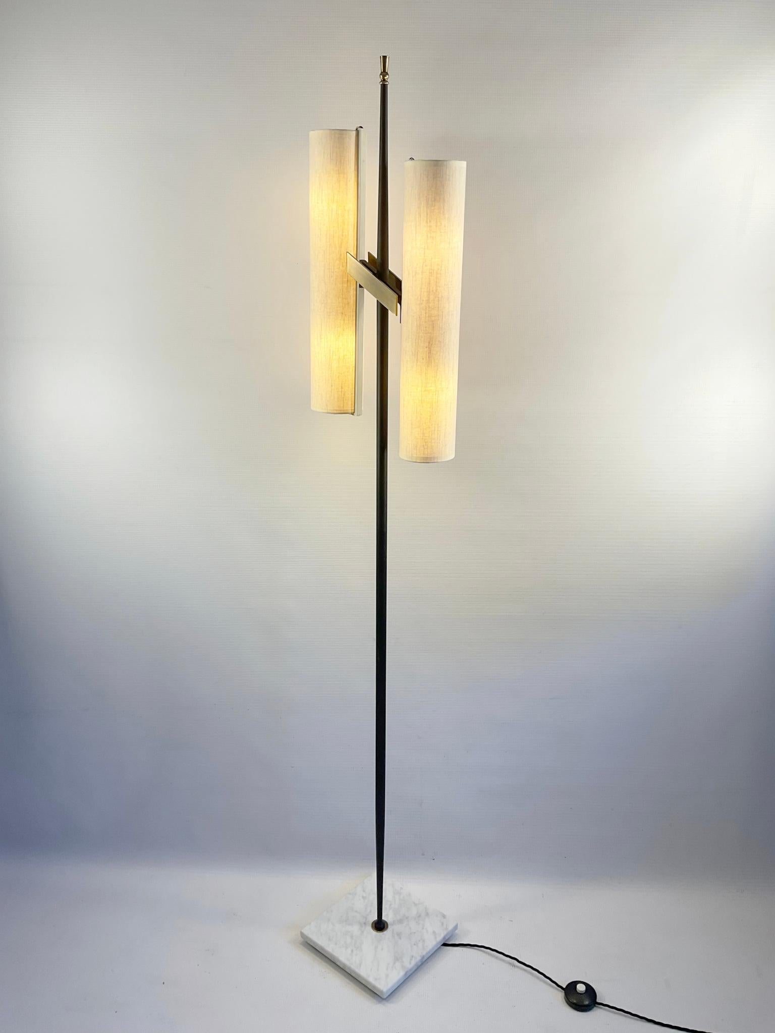 1950s Floor Lamp Attributed to the Maison Arlus For Sale 5
