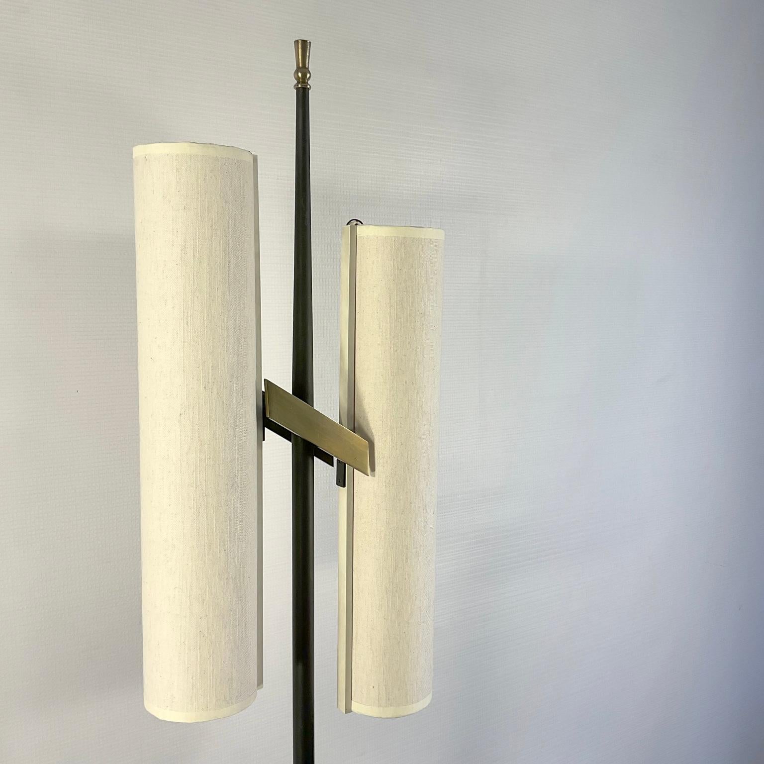 French 1950s Floor Lamp Attributed to the Maison Arlus For Sale
