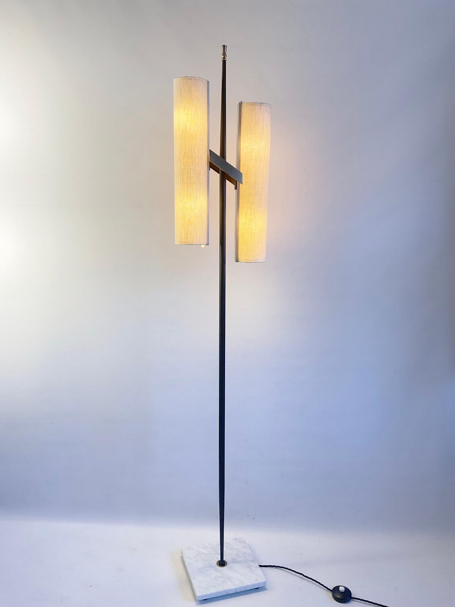 1950s Floor Lamp Attributed to the Maison Arlus In Good Condition For Sale In London, GB